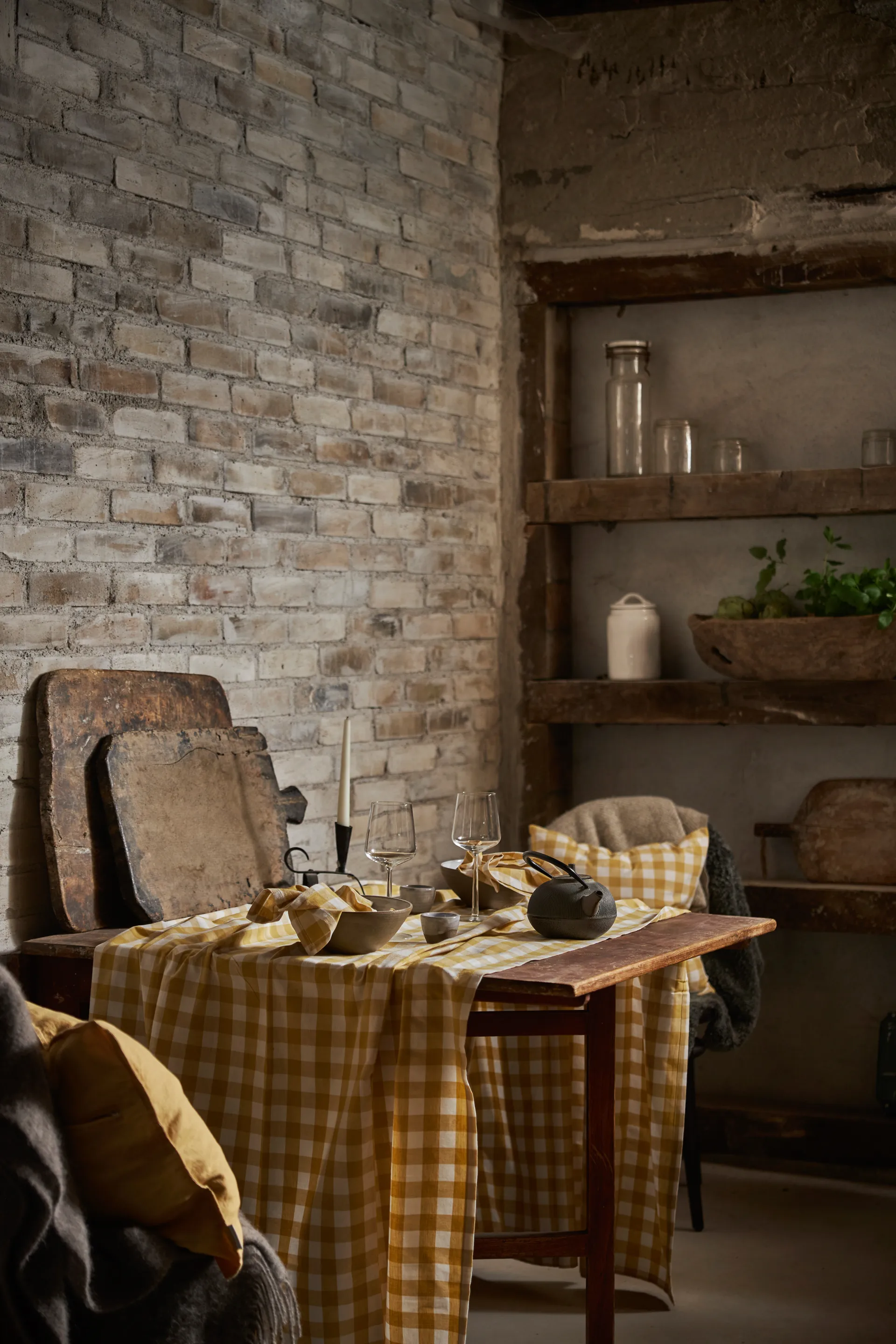 Grete tyynynpäällinen 45 x 45 cm, Keltainen Boel & Jan