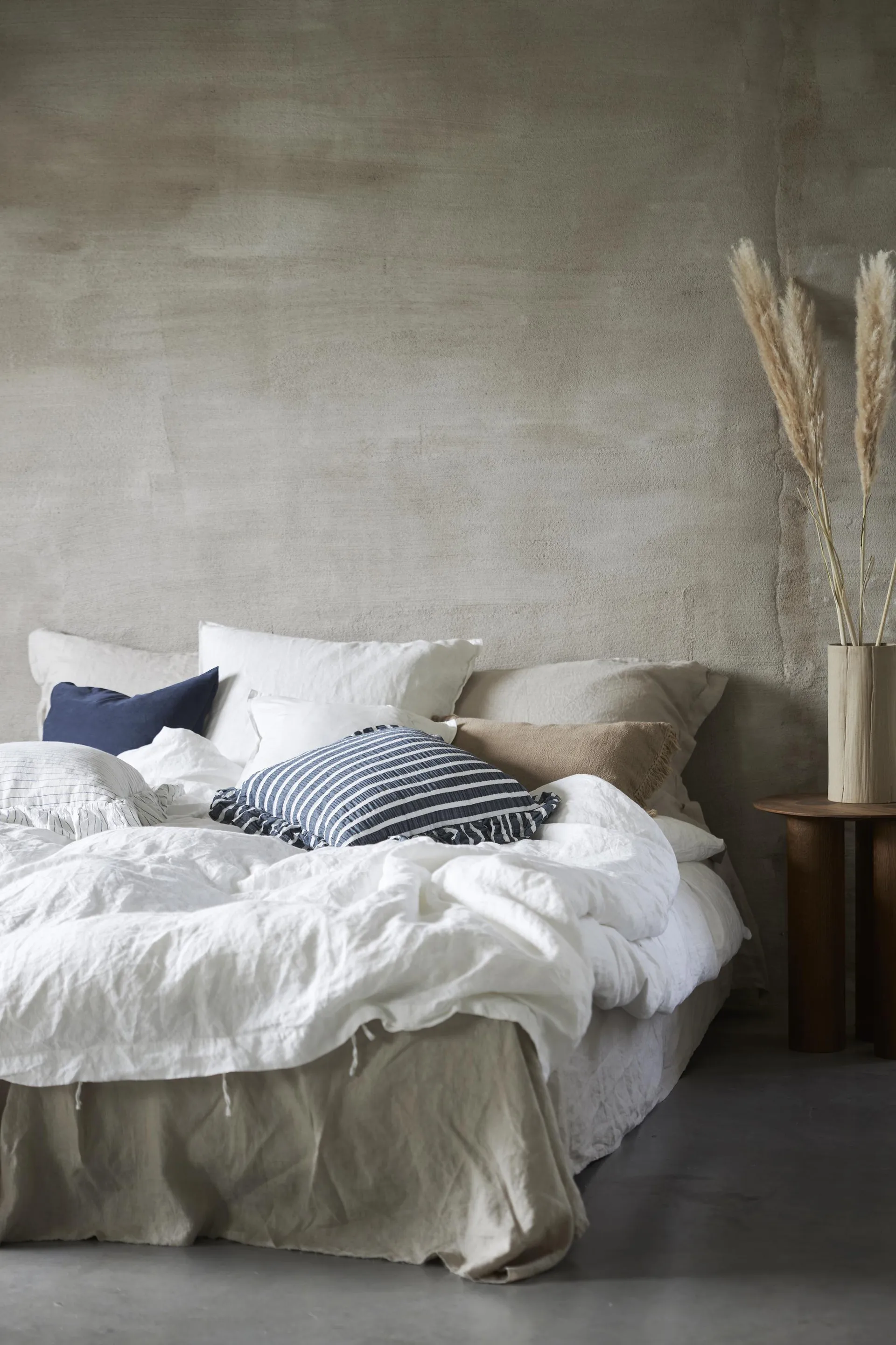 Hanna tyynynpäällinen 45x45 cm, Sininen Boel & Jan