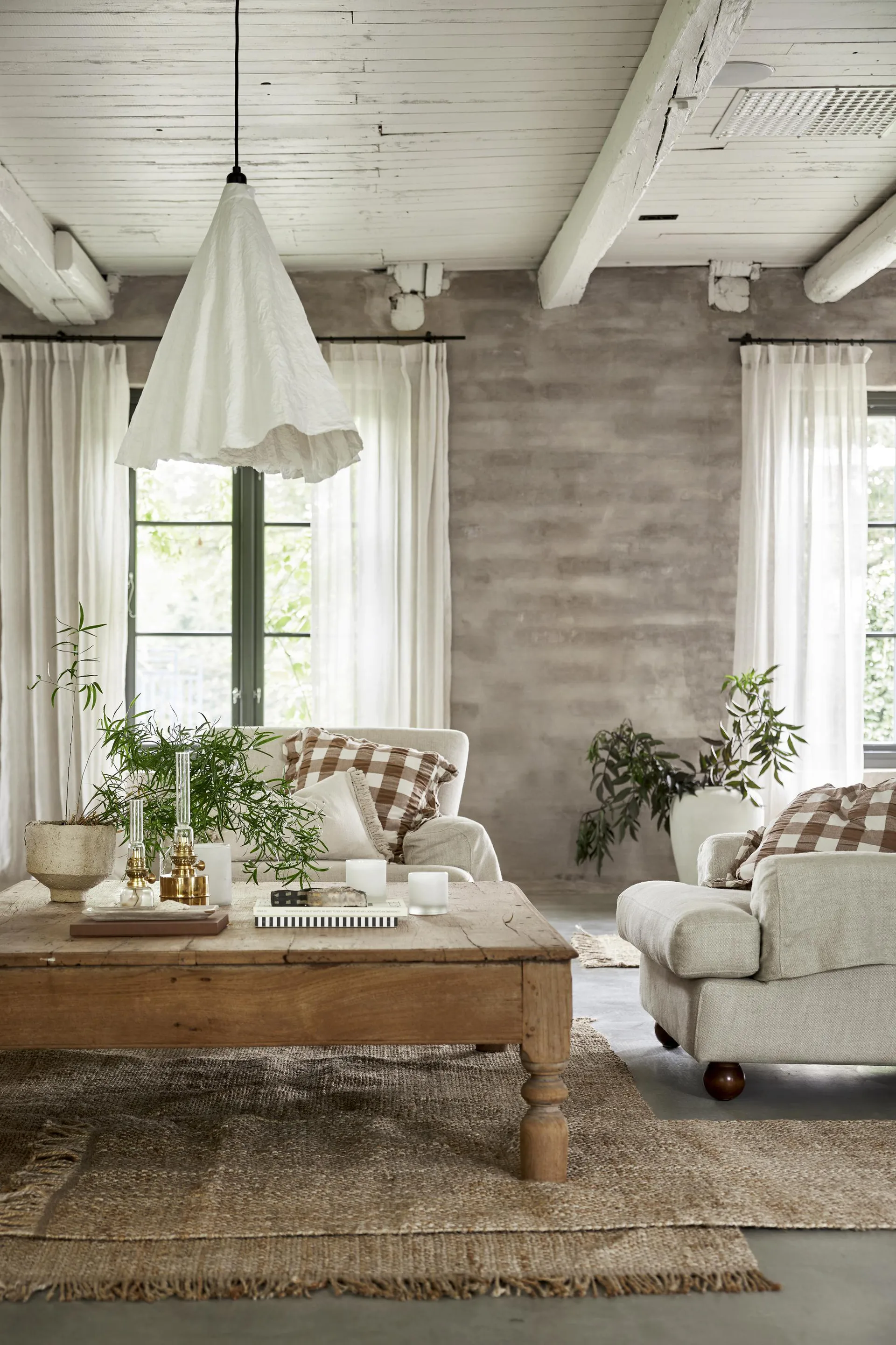 Kullavik tyynynpäällinen 45x45 cm, Ruskea-valkoinen Boel & Jan