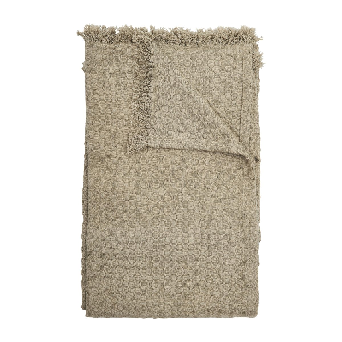 Boel & Jan Mellby huopa 120 x 150 cm Beige | Skandinaavinen Sisustus | Puuvillaviltit -ja peitot | Beige