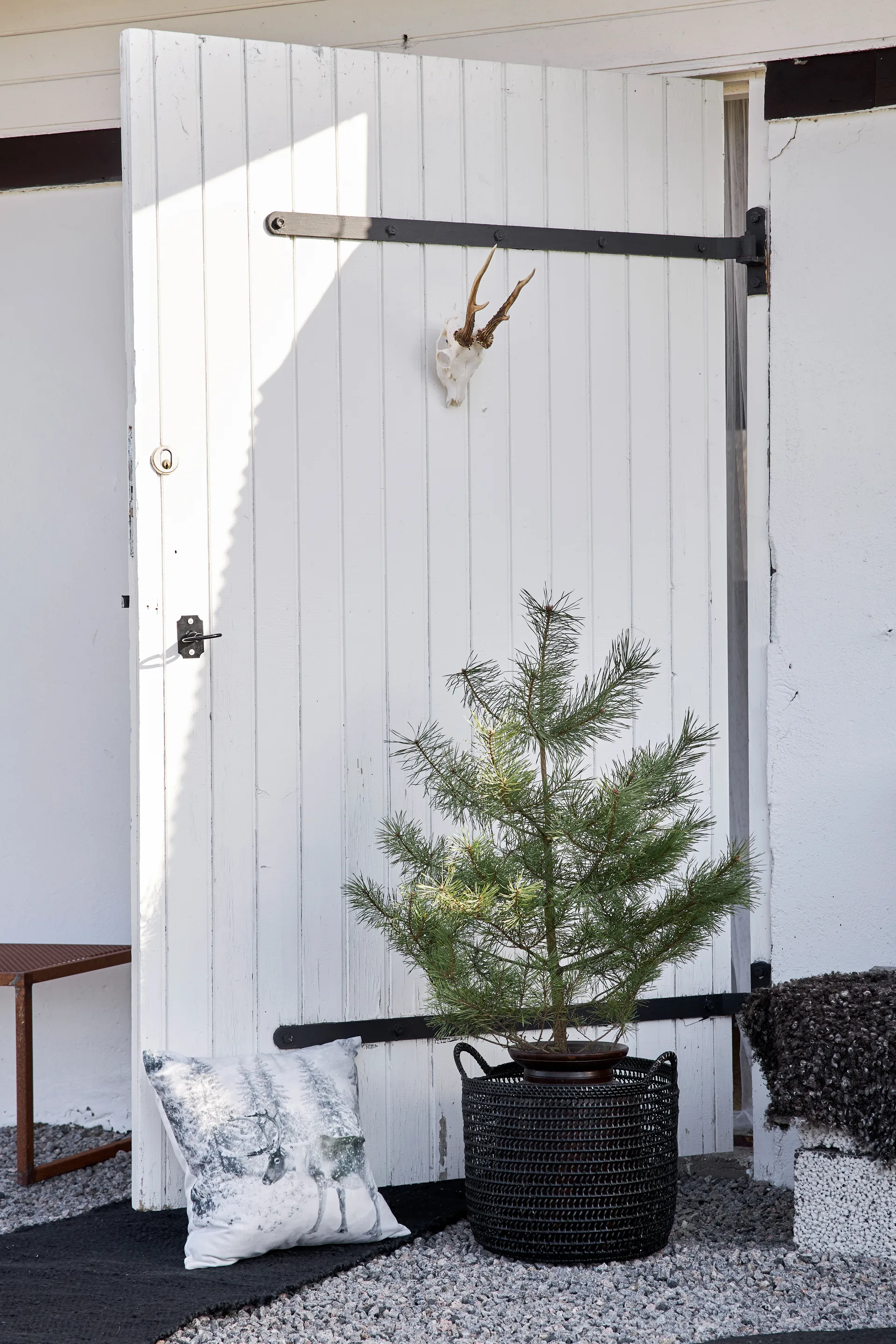 Merida juuttimatto musta, 70x140 cm Boel & Jan