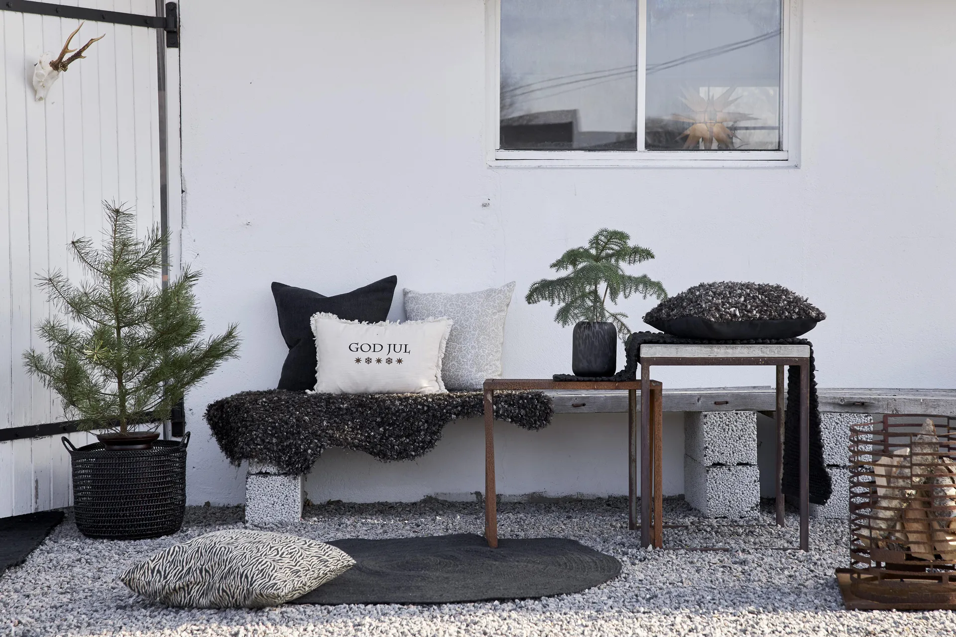 Merida kaitaliina 40x140 cm, musta Boel & Jan