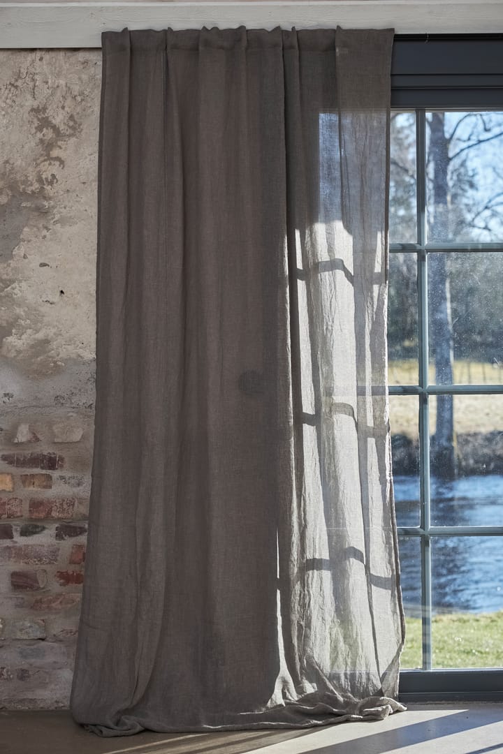 Mirja sivuverhot 130x275 cm 2-pakkaus, Harmaa Boel & Jan