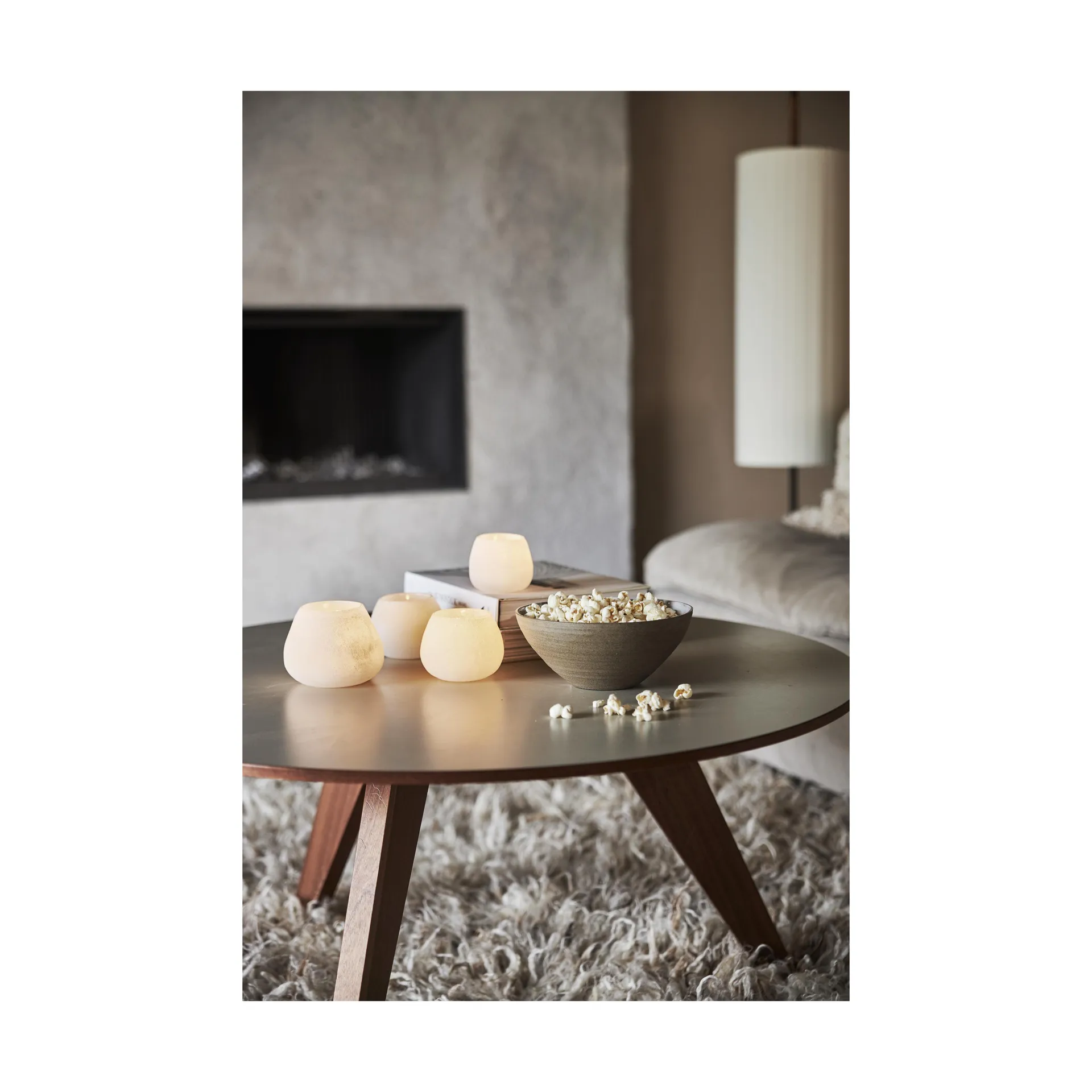 Norrvik kynttilälyhty valkoinen, Ø 9 cm Boel & Jan