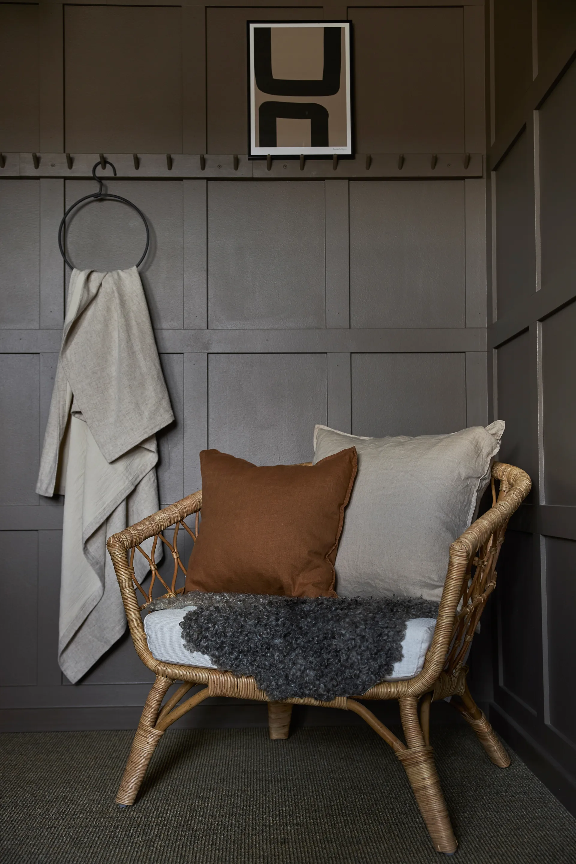 Sabina tyynynpäällinen 45 x 45 cm, Vaaleanruskea Boel & Jan