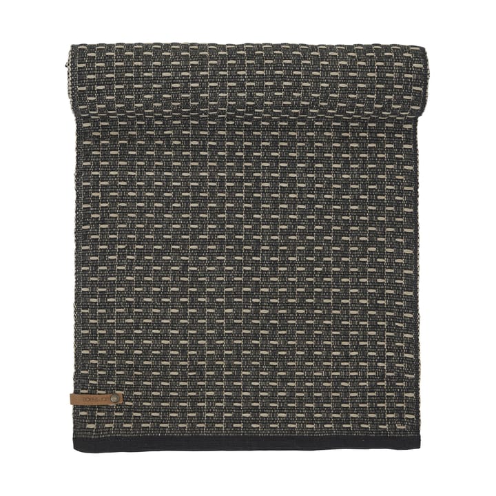 Theun kaitaliina 35 x 120 cm - Musta-luonnonvärinen - Boel & Jan