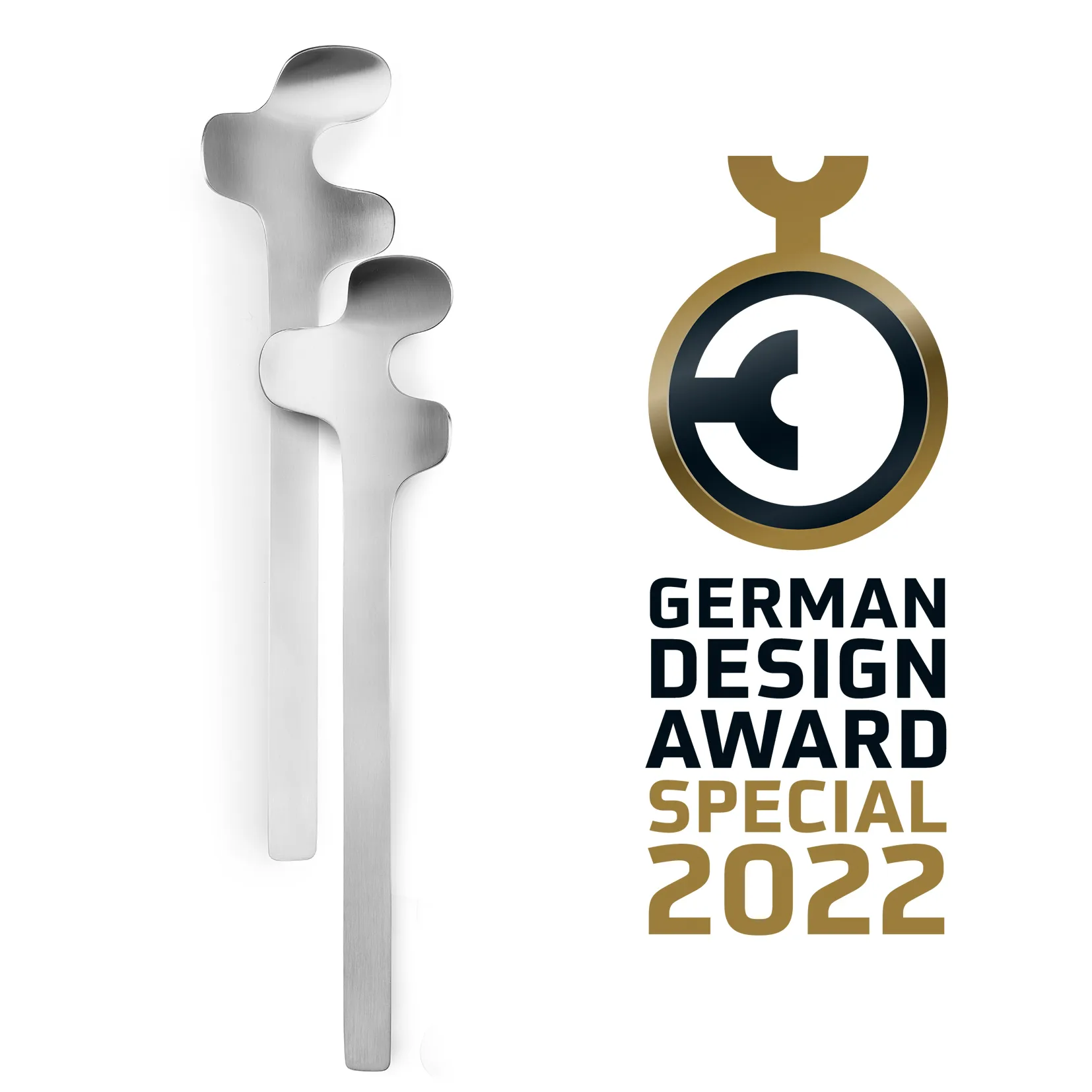 Leaf salaattiottimet, Brushed Steel Born In Sweden