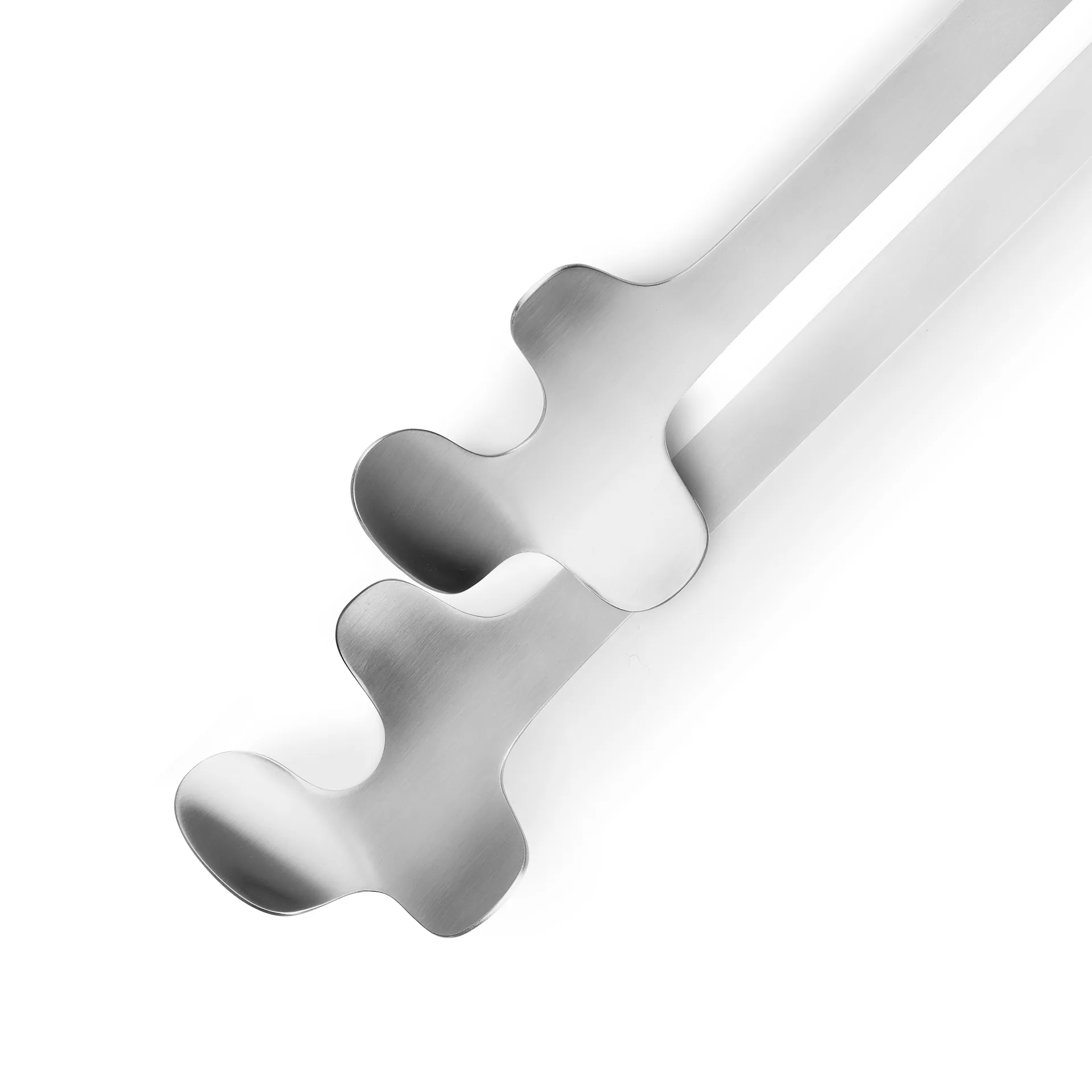 Leaf salaattiottimet, Brushed Steel Born In Sweden