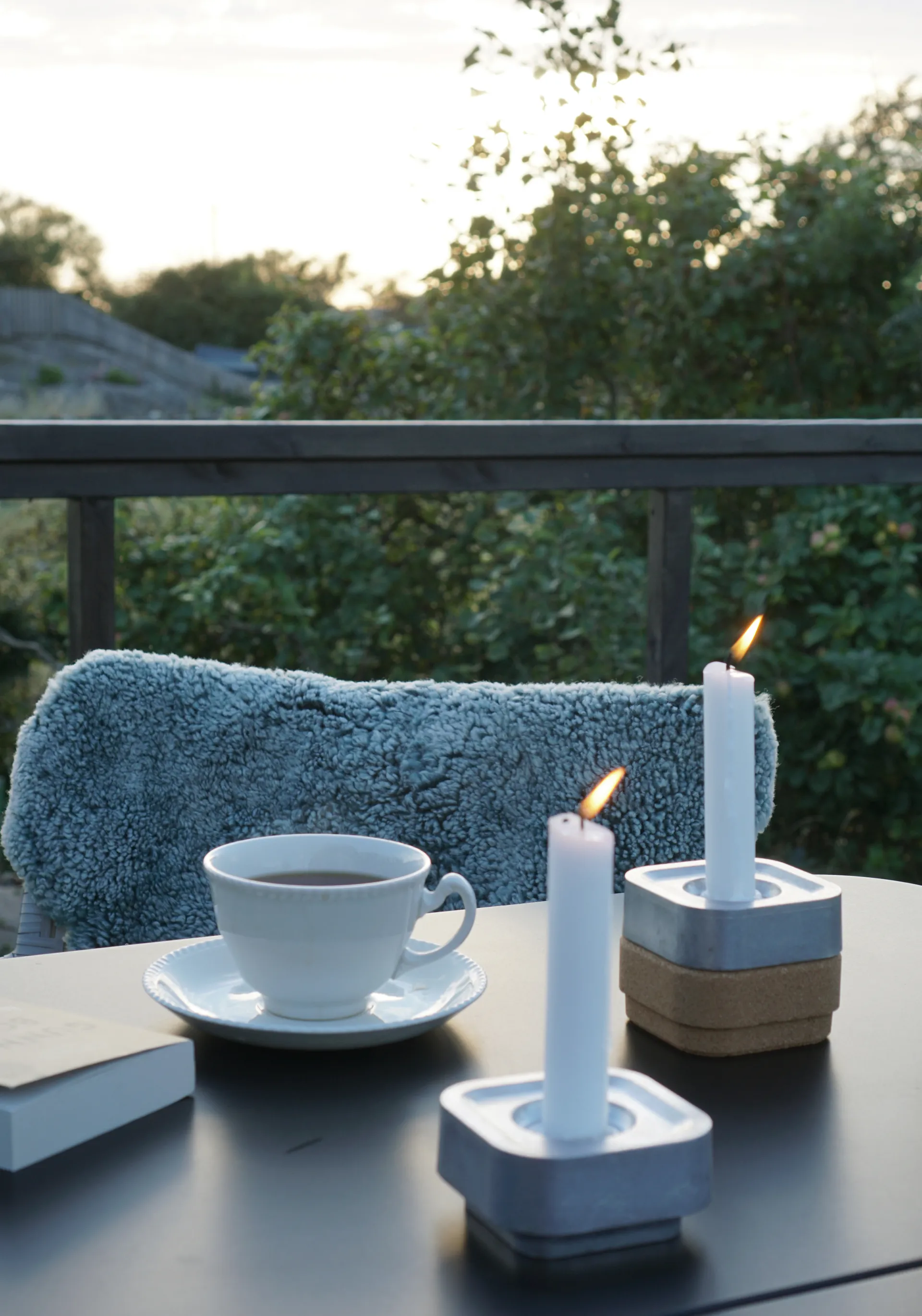 Stumpastaken Ettan -kynttilänpidike, Alumiini Born In Sweden