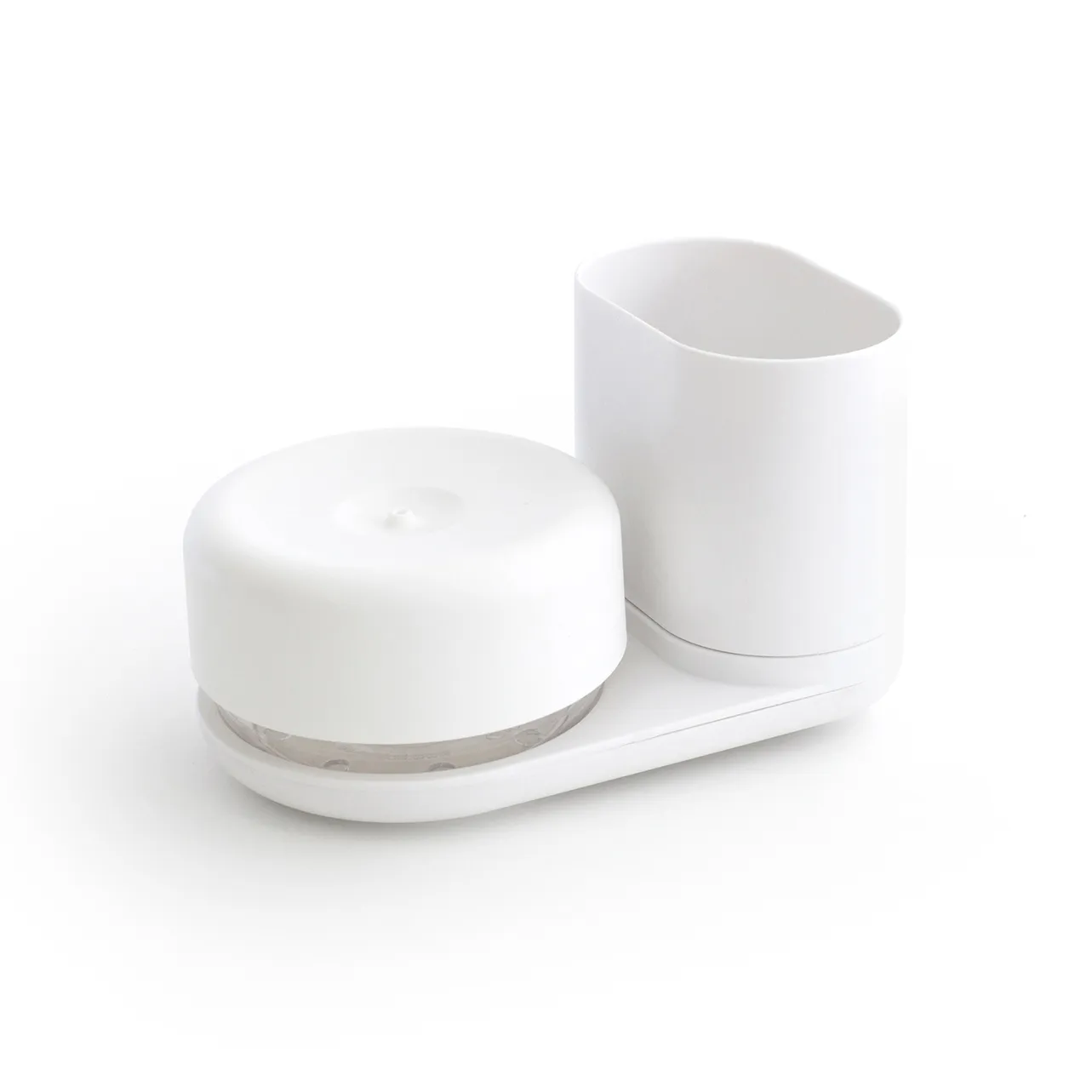 Astianpesuainepumppu ja säilytysteline, Valkoinen Bosign