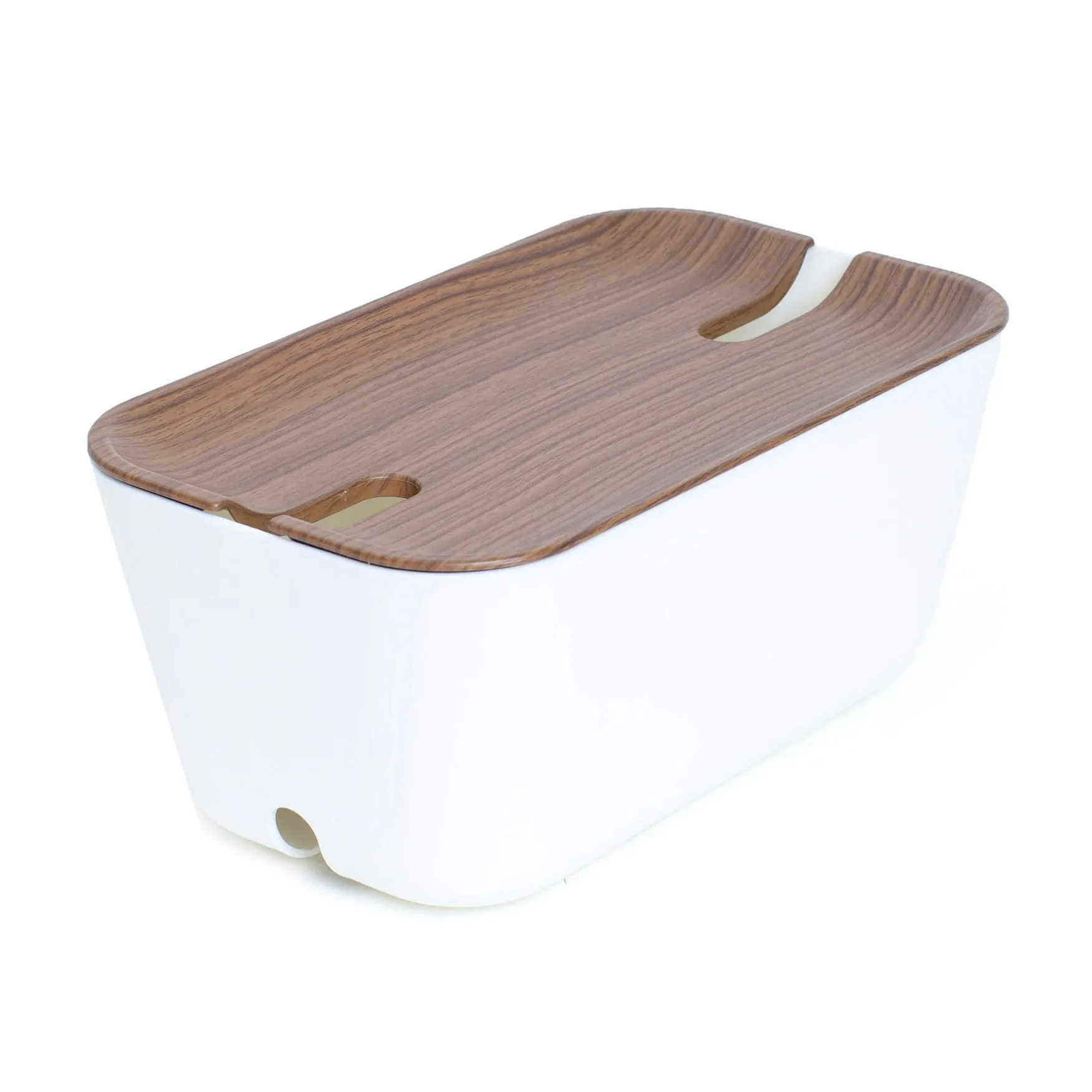 Cable organiser M, tummanruskea puujäljitelmä Bosign