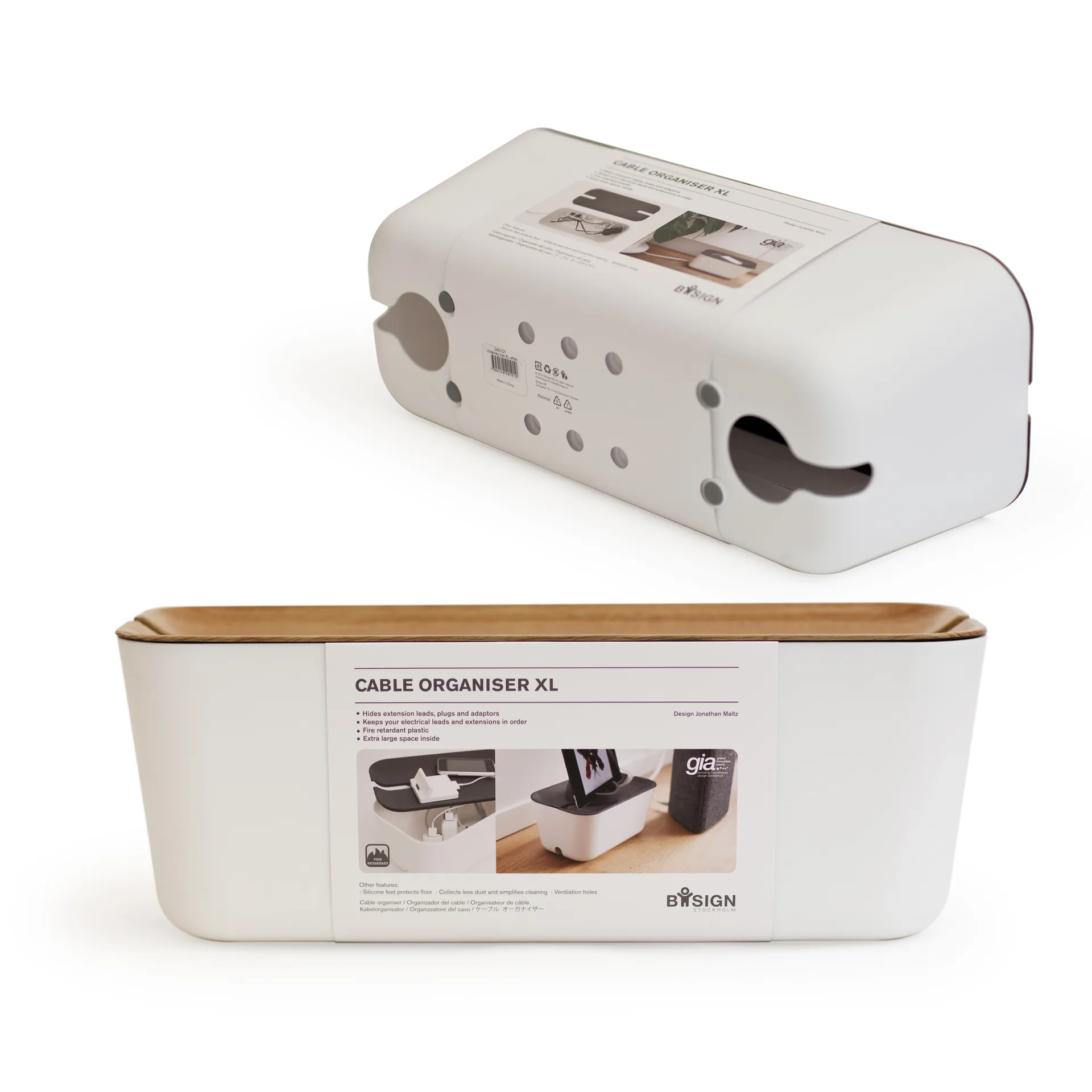 Cable Organiser XL, puujäljitelmä Bosign