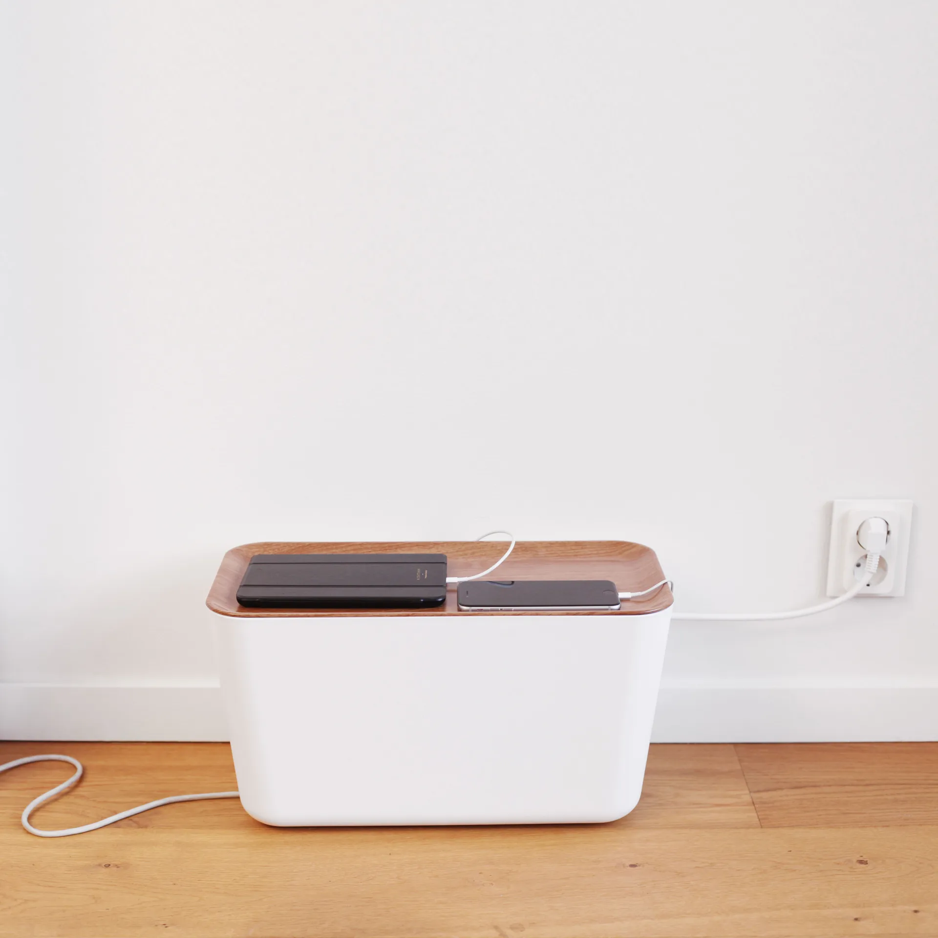 Cable Organiser XXL -johdonkerääjä, Puu-valkoinen Bosign