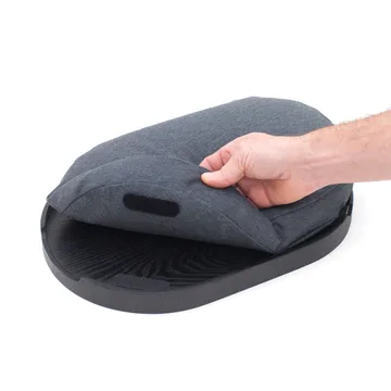 CurveLine™ liukueste polvitarjotin 39x26 cm - Musta paju harmaa - Bosign