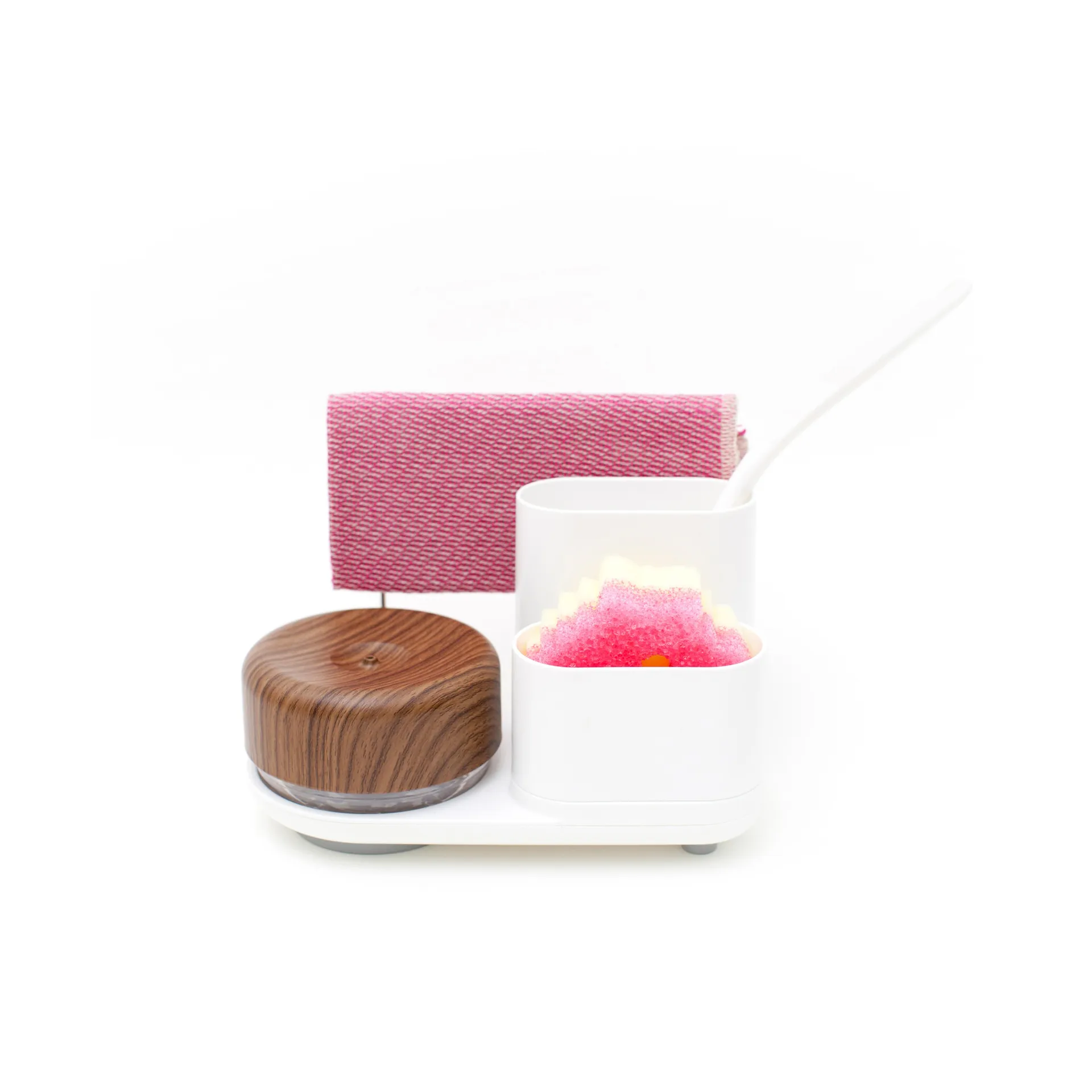 Do-Dish Caddy PLUS tiskiainepumppu säilytystilalla, Tumma puu Bosign