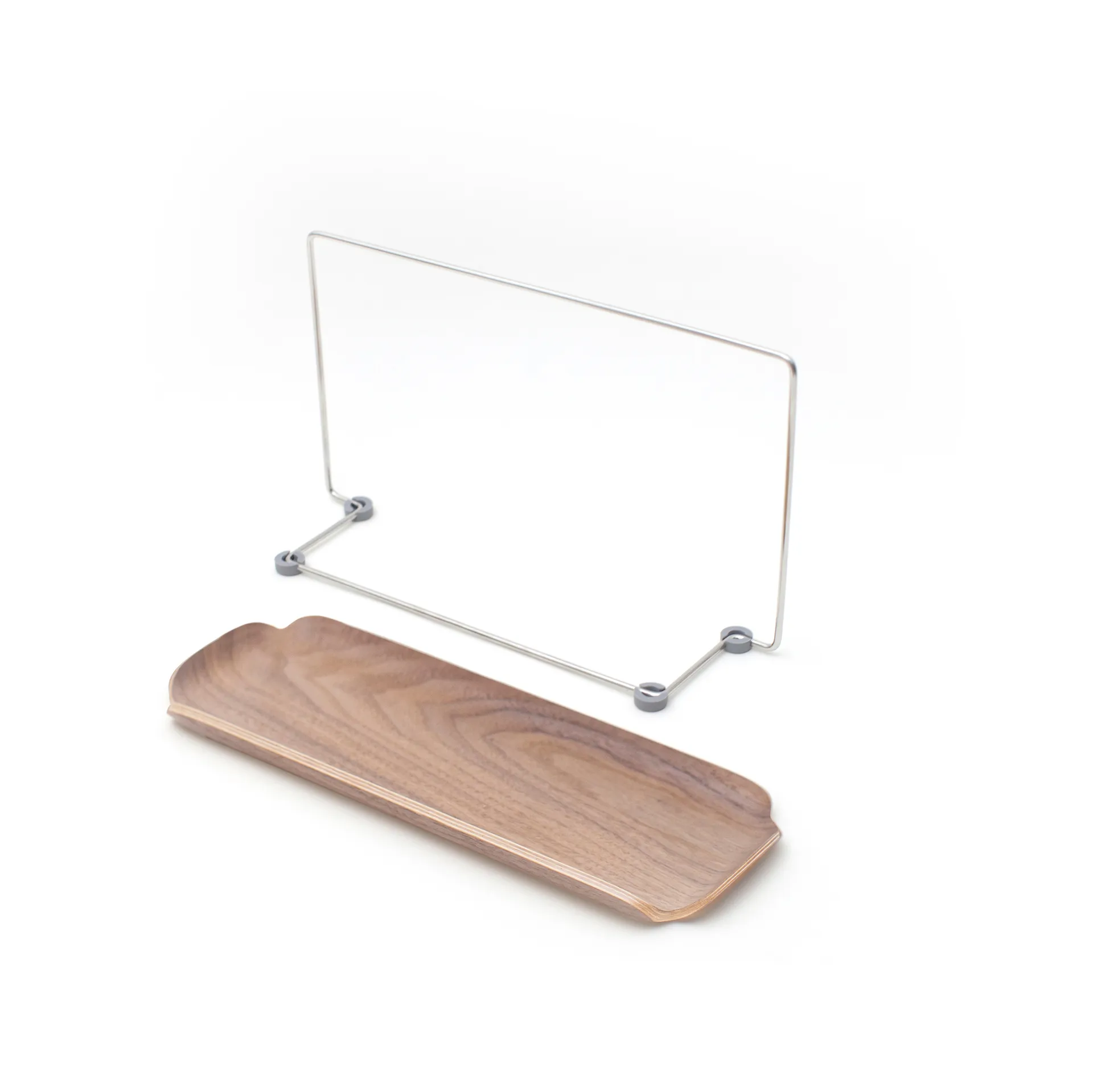 LEAF astianpesuallaslevy tiskirätinpidikkeellä, Pähkinä-ruostumaton teräs Bosign