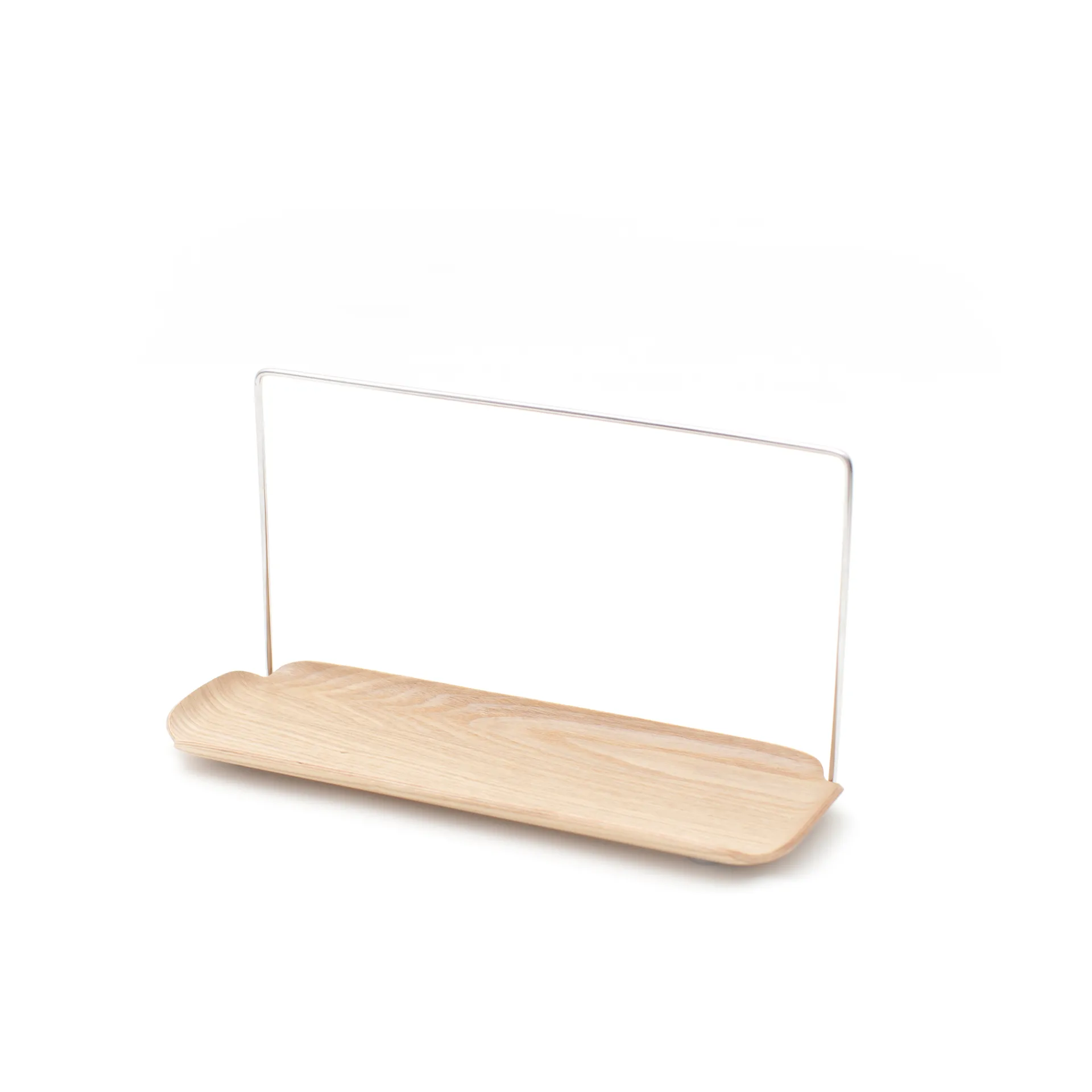 LEAF astianpesuallaslevy tiskirätinpidikkeellä, Pajupuu-ruostumaton teräs Bosign