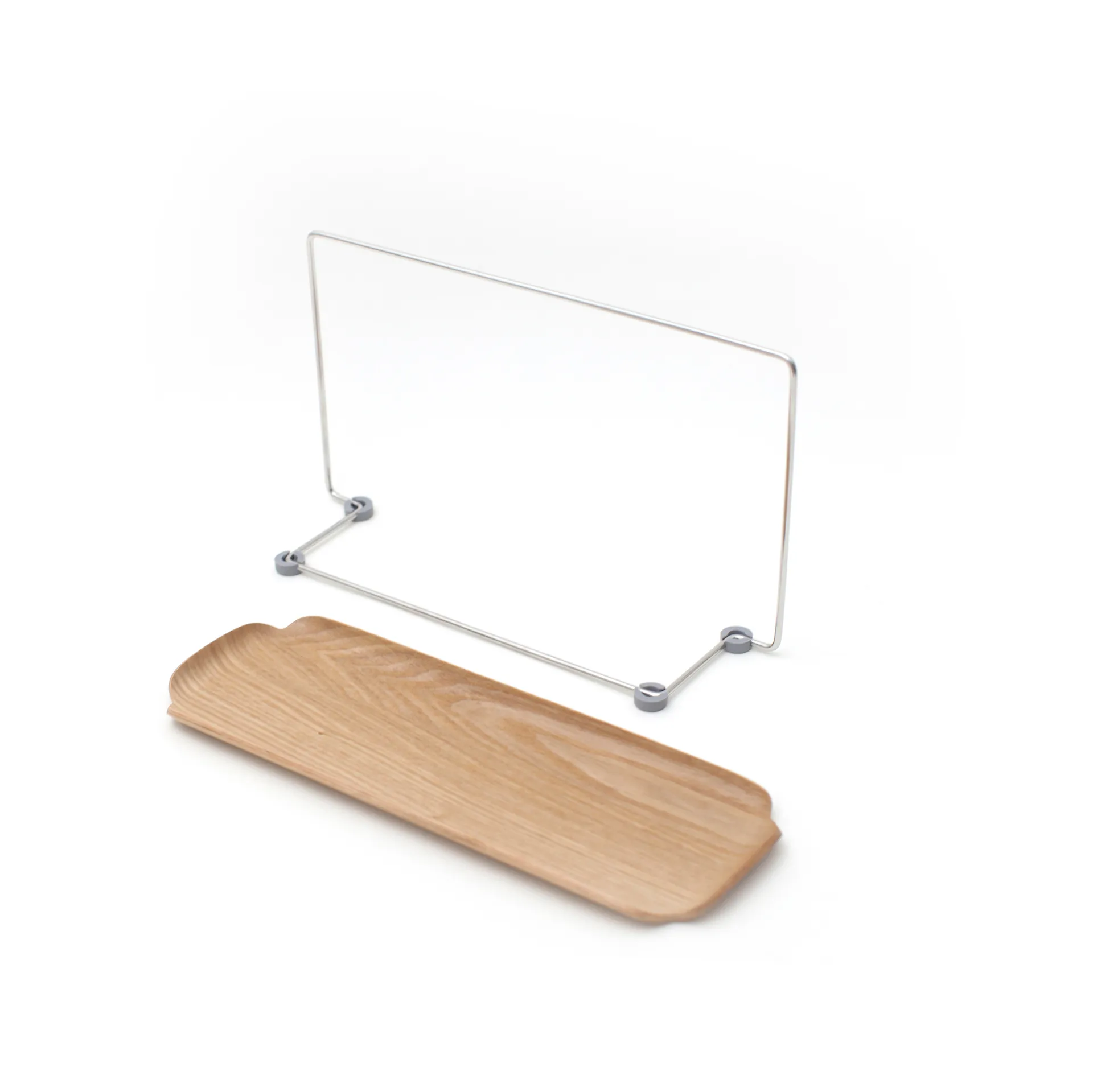 LEAF astianpesuallaslevy tiskirätinpidikkeellä, Pajupuu-ruostumaton teräs Bosign