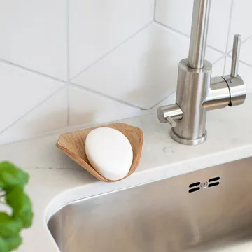 Leaf™ saippuakuppi valutusuralla 11,5 x 11,5 cm - Paju - Bosign