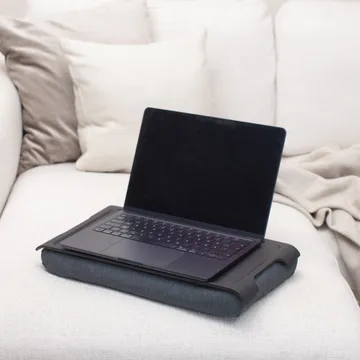 Polvitarjotin Laptray liukueste 43×23 cm - Musta pajupuu harmaa - Bosign