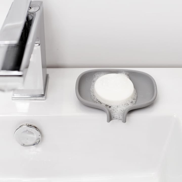 Soap Saver Flow saippua-alusta valutuspipalla small, Harmaa Bosign