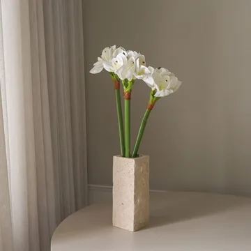 Amaryllis tekokukkakimppu - Valkoinen, 73 cm - Botané