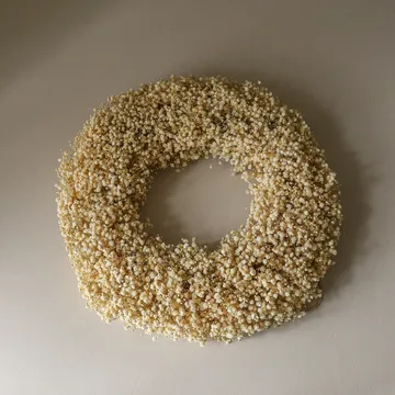 Brudslöja Wreath kukkaseppele - Keltainen, Ø40 cm - Botané