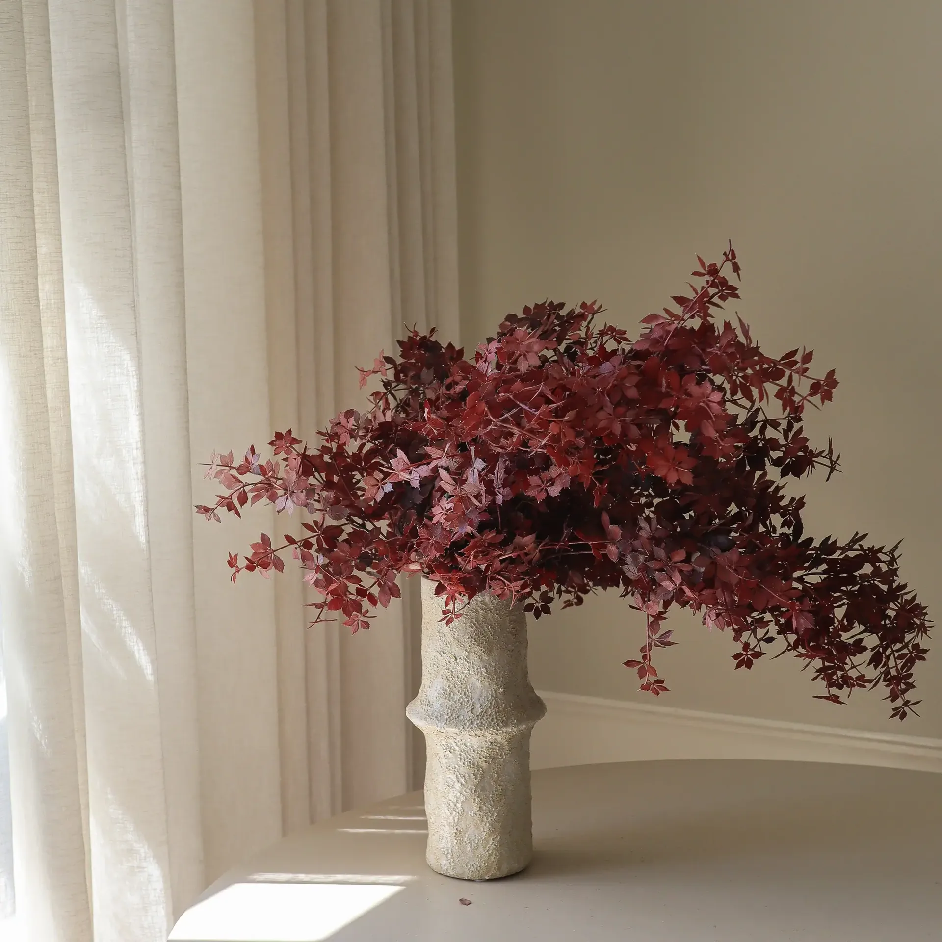 Burgundy Maple Branch tekokimppu, 107 cm, 4 kpl Botané