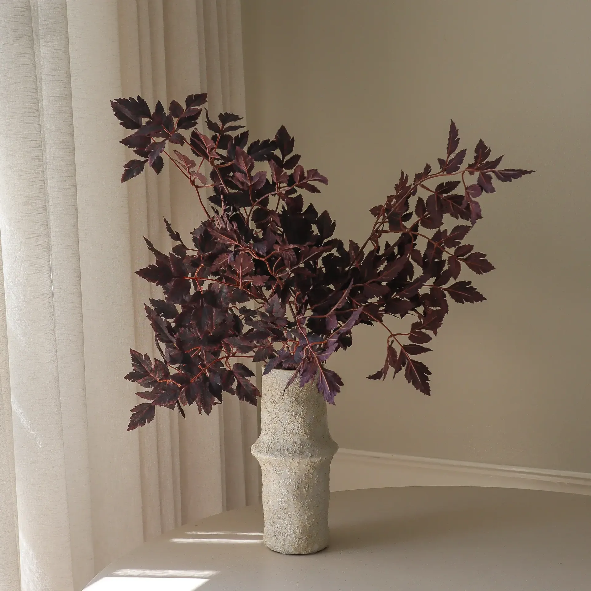Burgundy Plum Leaves tekokimppu, 85 cm, 4 kpl Botané