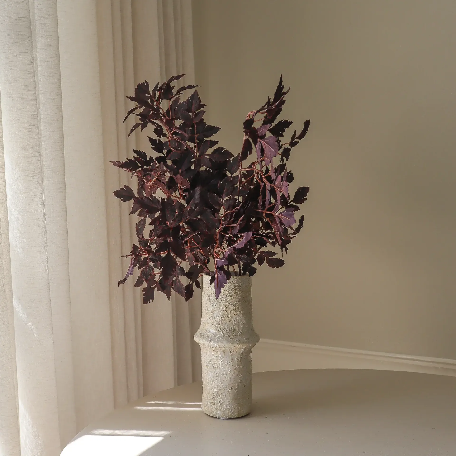 Burgundy Plum Leaves tekokimppu, 85 cm, 4 kpl Botané