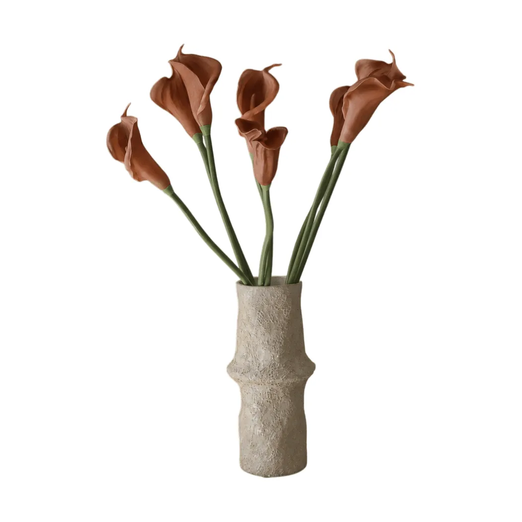Botané Calla-lilja tekokukkakimppu Ruskea, 62 cm, 8 kpl