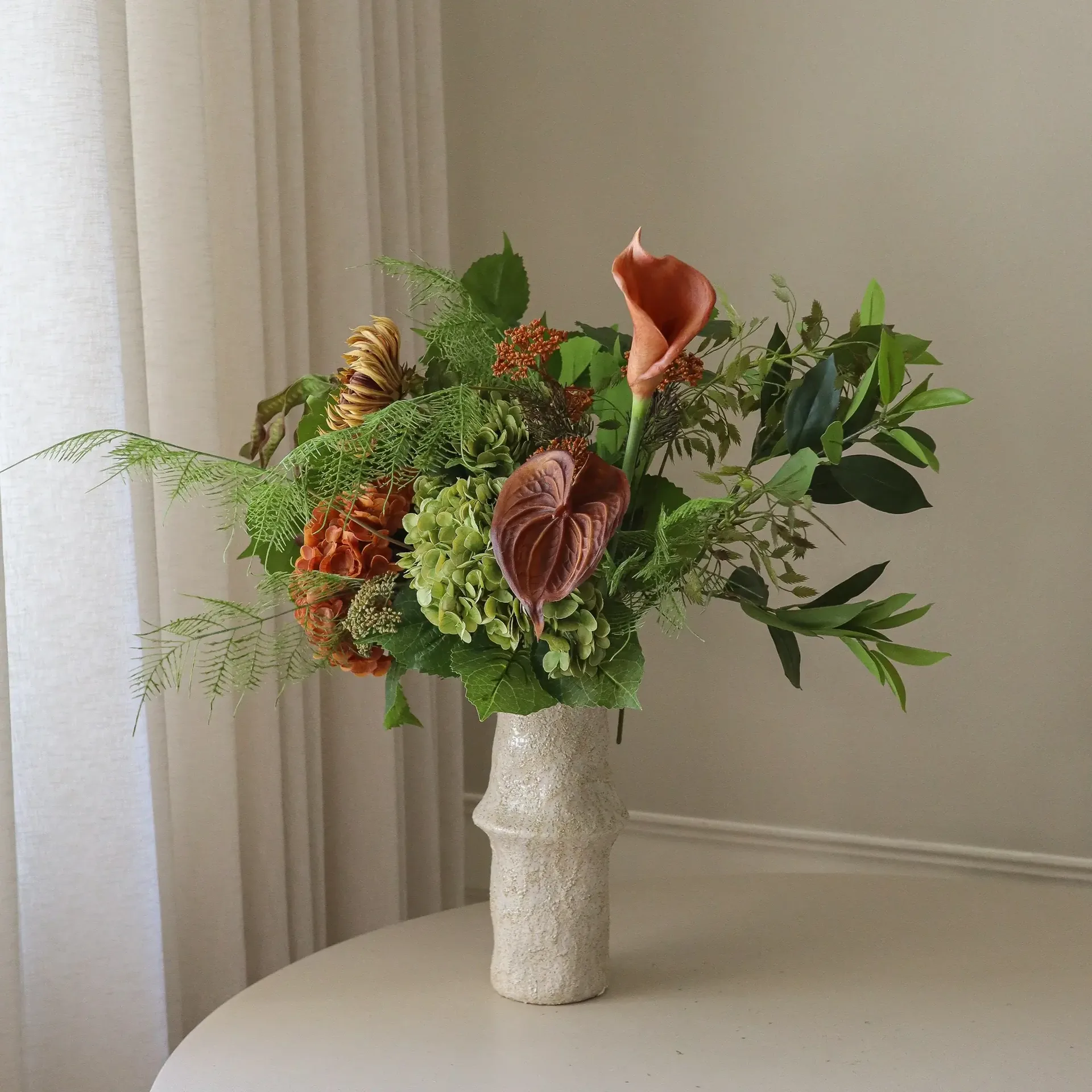 Cedar Grove tekokimppu, Hortensia–puolikaktusdaalia–kalla, 90 cm, 14 kpl Botané