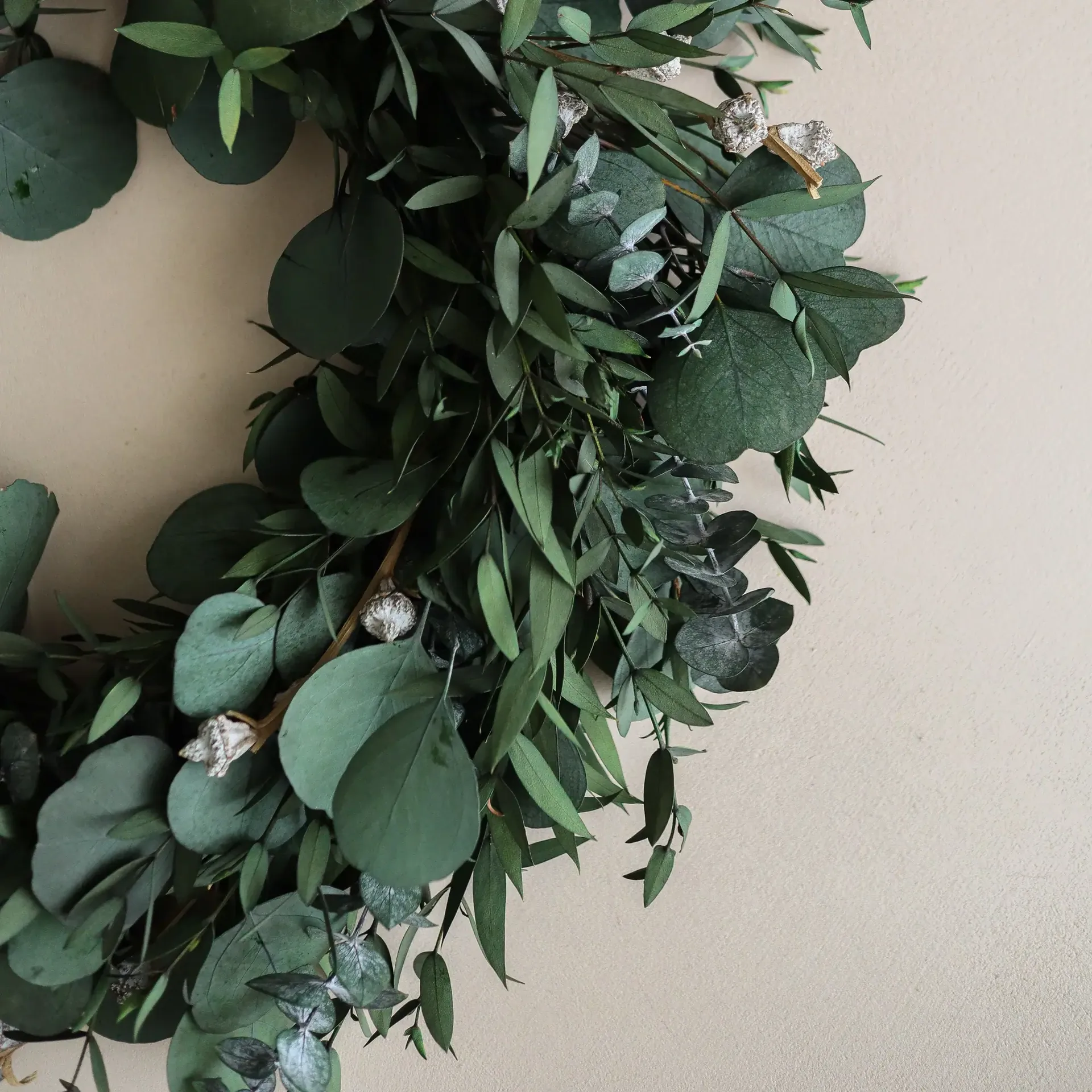 Eucalyptus Wreath kranssi, Green mixed, Ø40 cm Botané