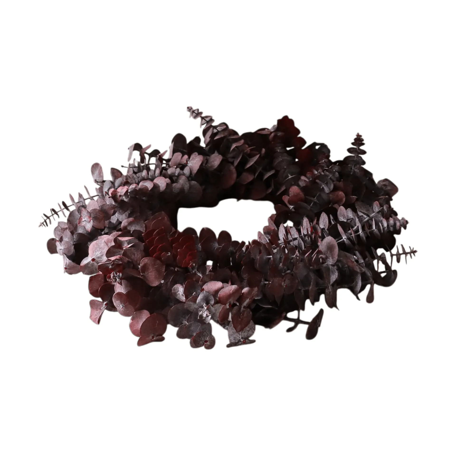 Eucalyptus Wreath kranssi, Tummanpunainen, Ø40 cm Botané