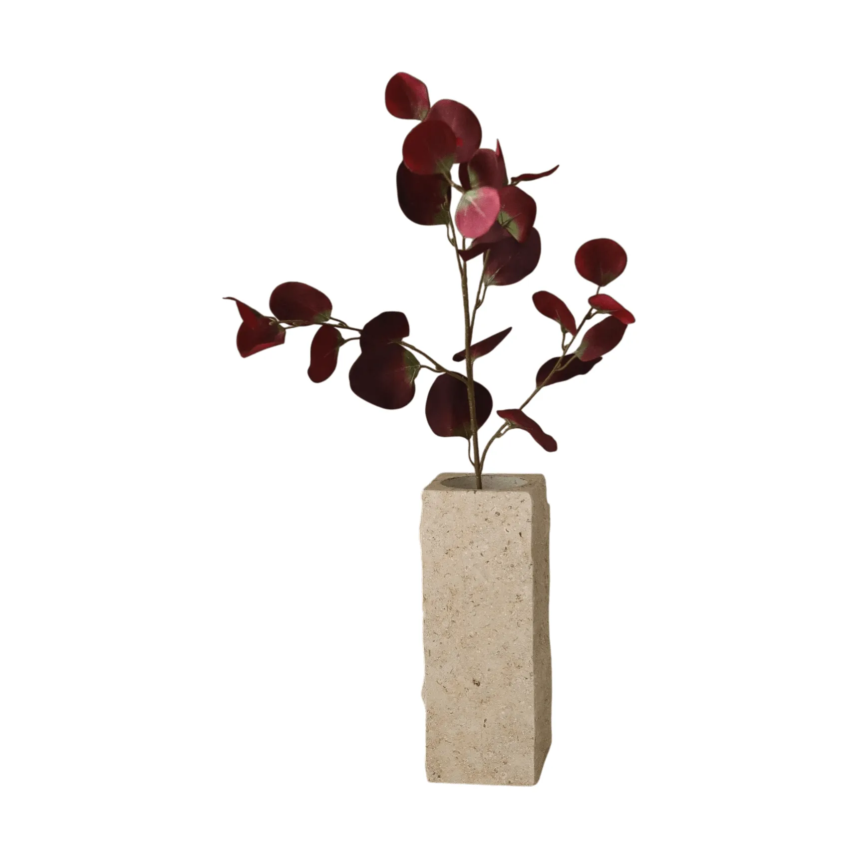 Eukalyptus tekokasvin oksa, Burgundy, 84 cm Botané