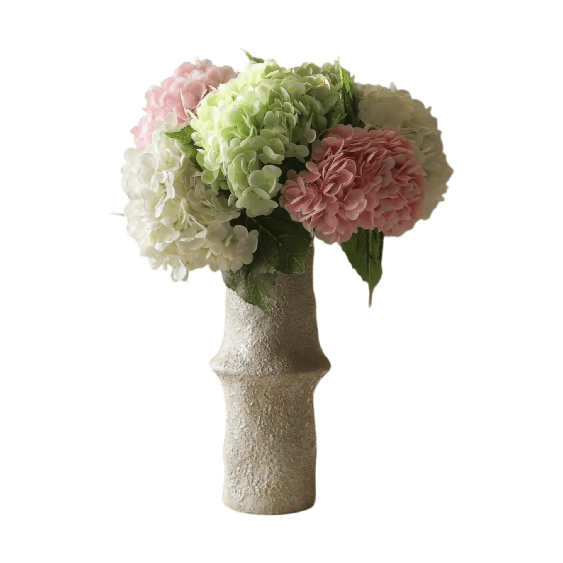 Hortensia tekokimppu, Roosa-valko-vihreä, 7 kpl Botané