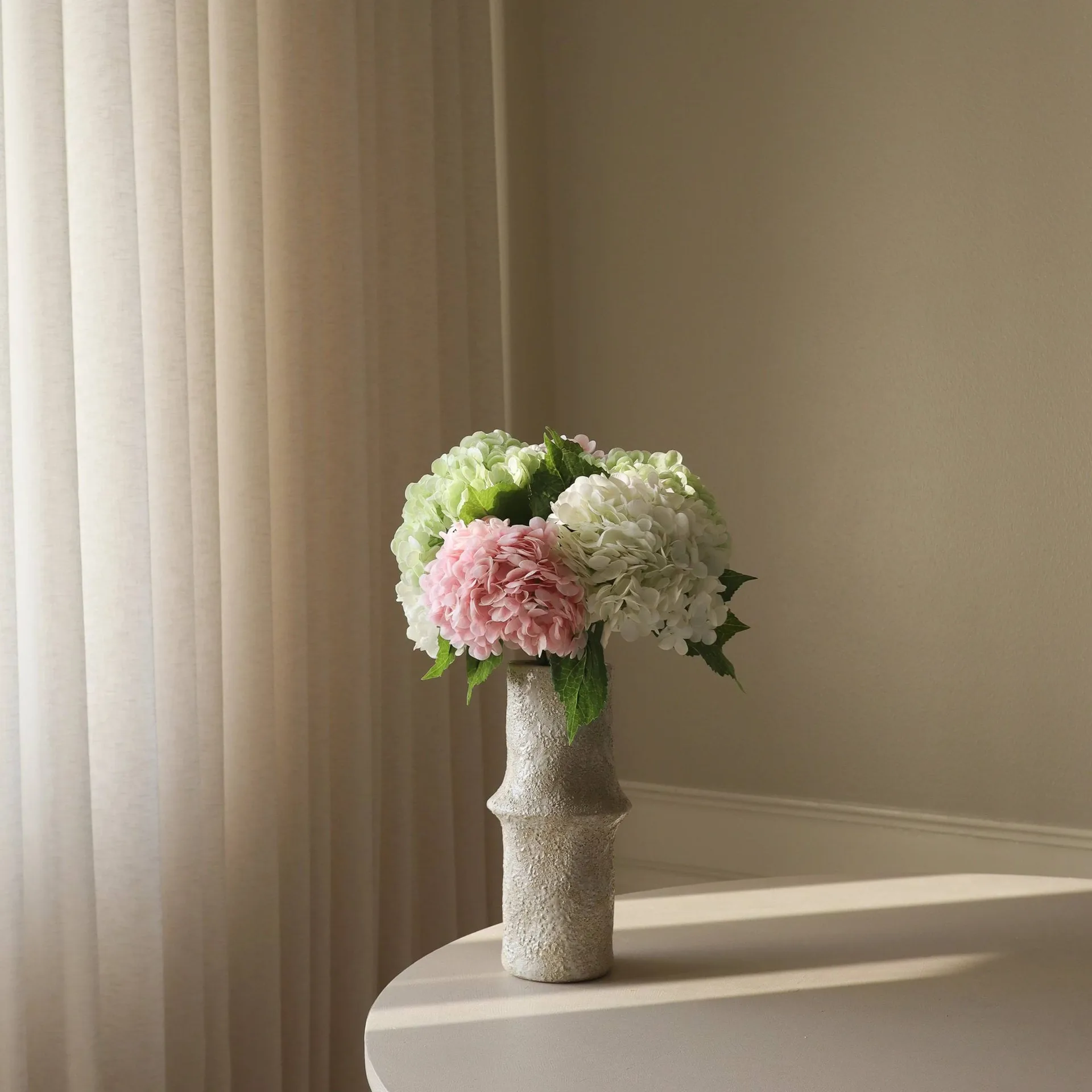 Hortensia tekokimppu, Roosa-valko-vihreä, 7 kpl Botané