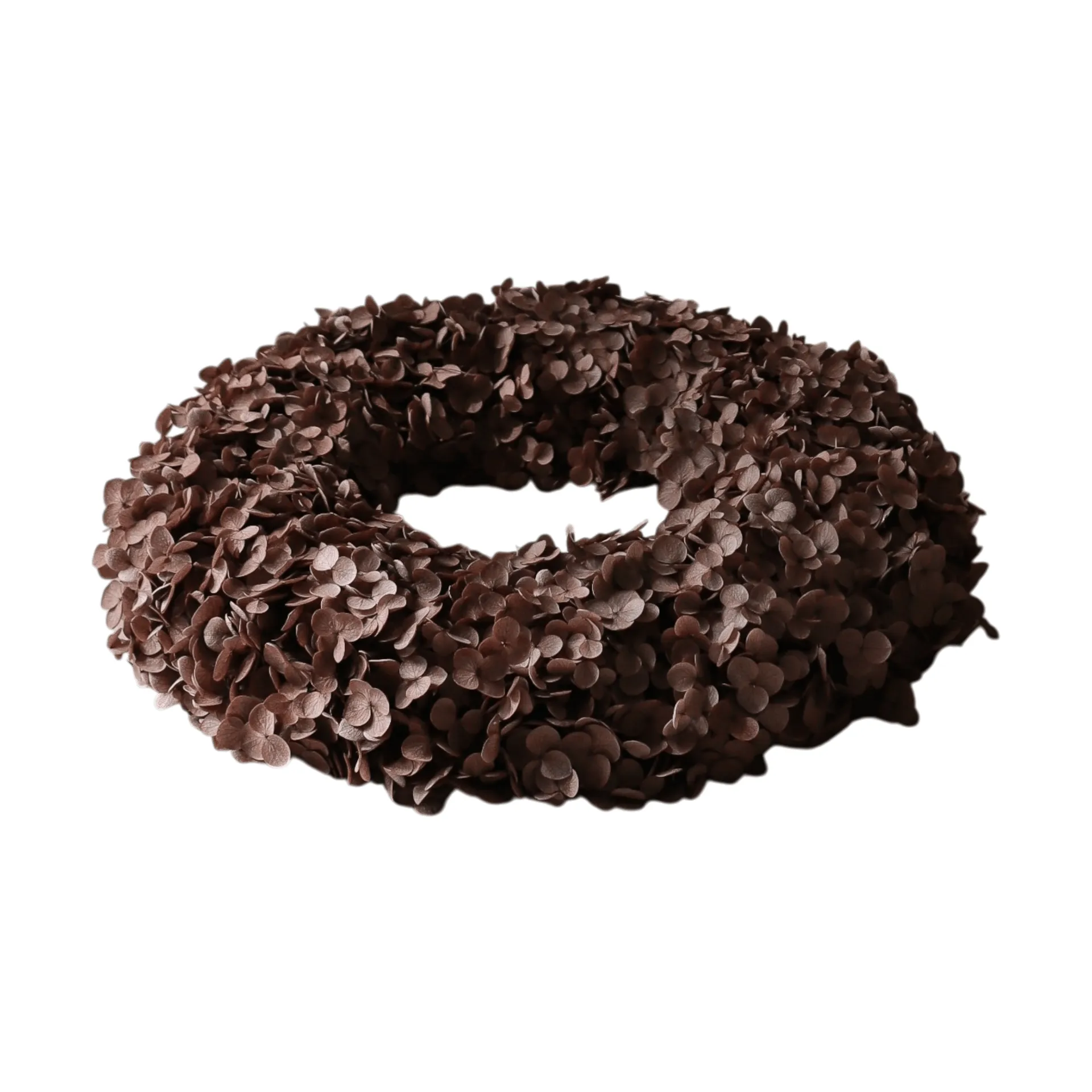 Hortensia Wreath kukkakranssi, Brown, 40 cm Botané
