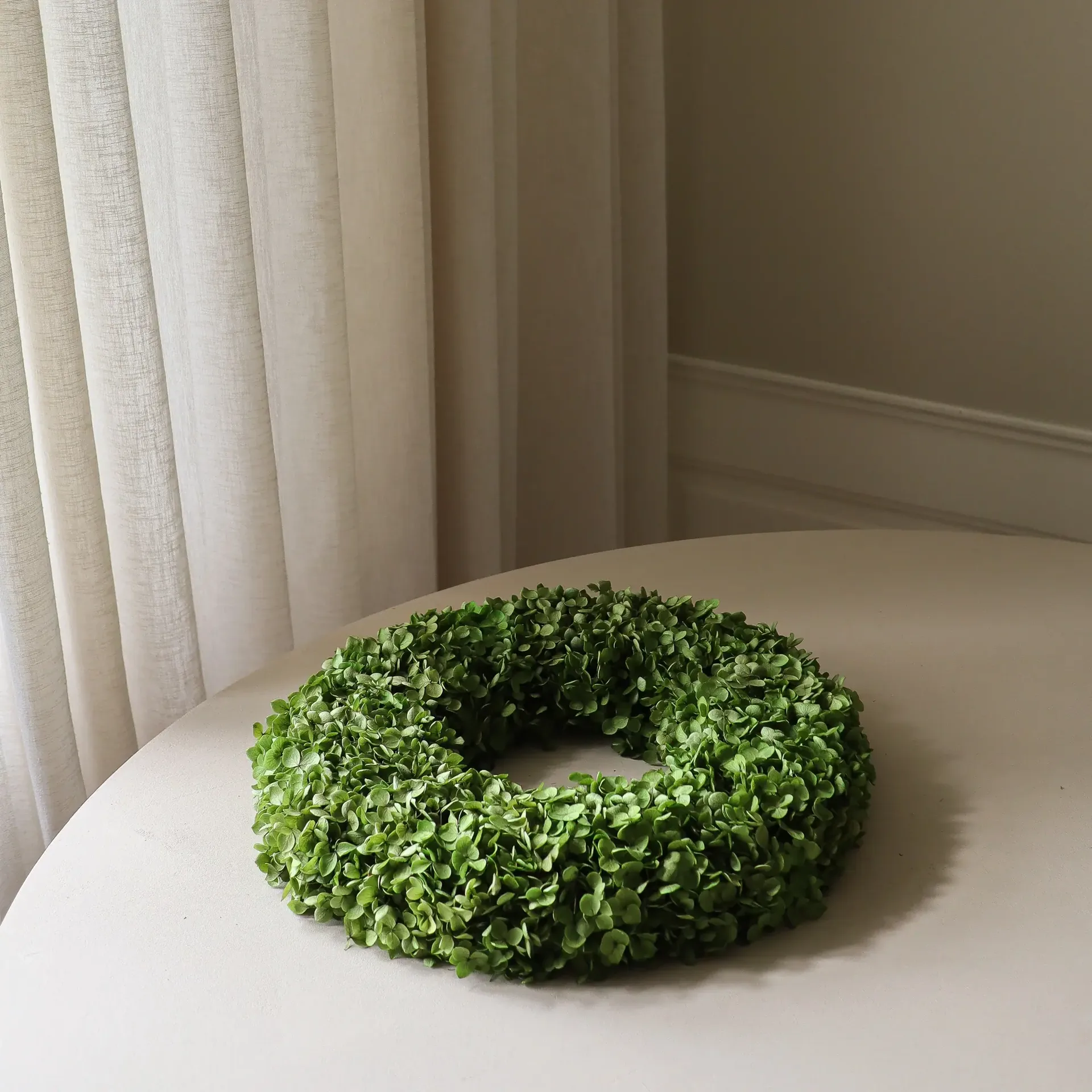 Hortensia Wreath kukkakranssi, Green, Ø40 cm Botané