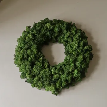 Moss Wreath sammal­kranssi - Green, Ø40 cm - Botané
