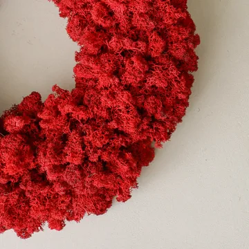 Moss Wreath sammal­kranssi - Red, Ø40 cm - Botané