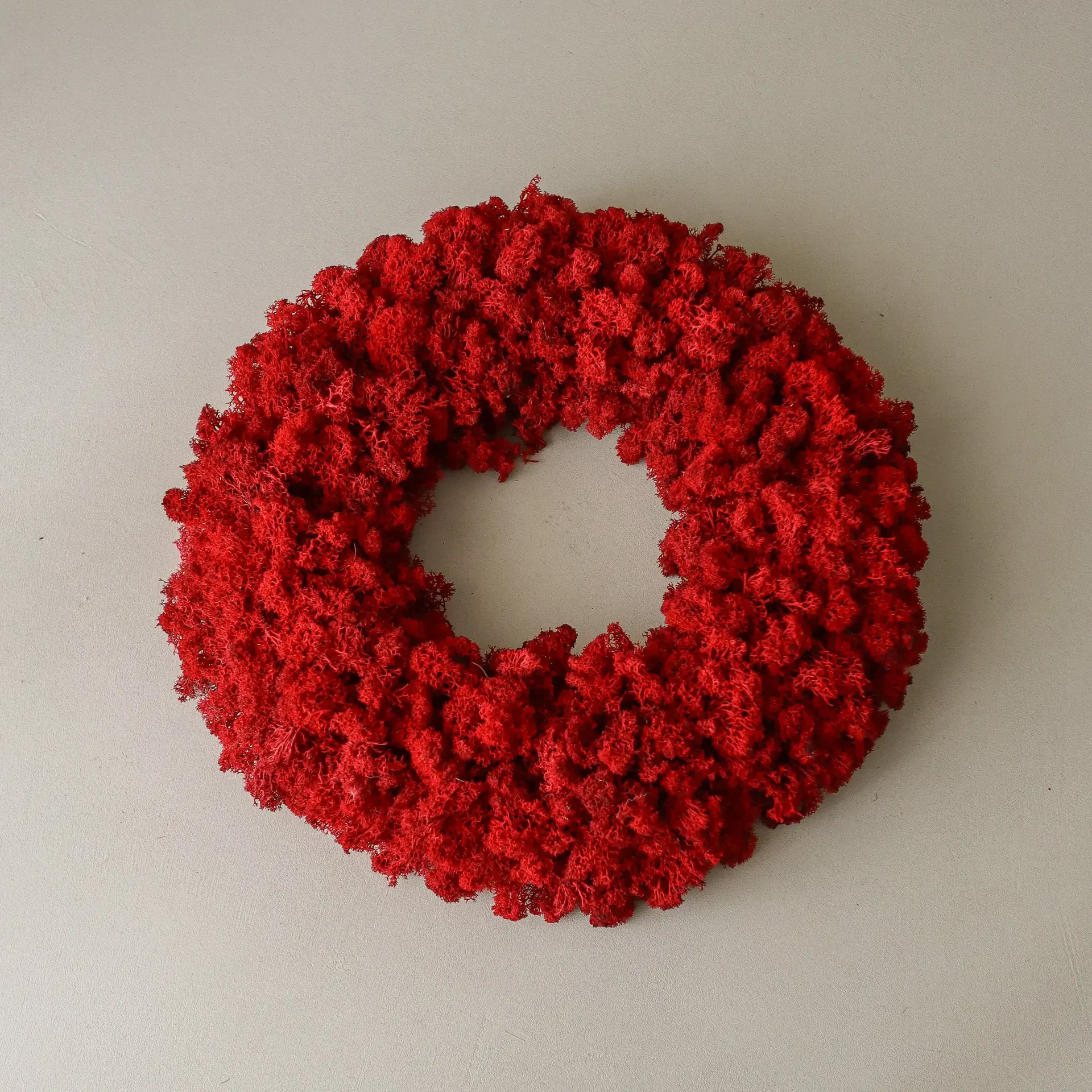 Moss Wreath sammal­kranssi, Red, Ø40 cm Botané