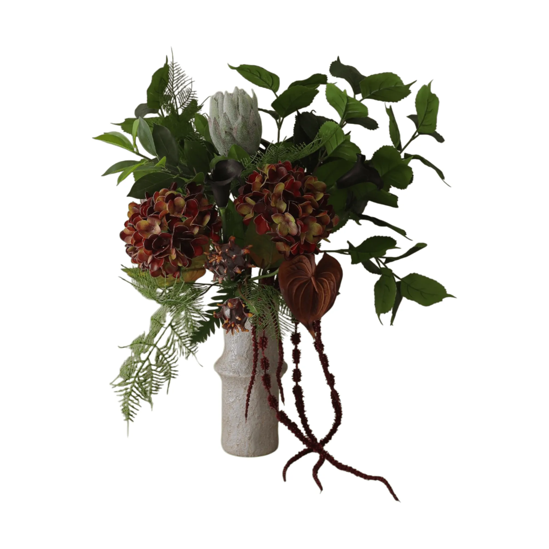 Botané Noir Botanica tekokimppu Hortensia-kalla-anthurium 112 cm, 15 kpl