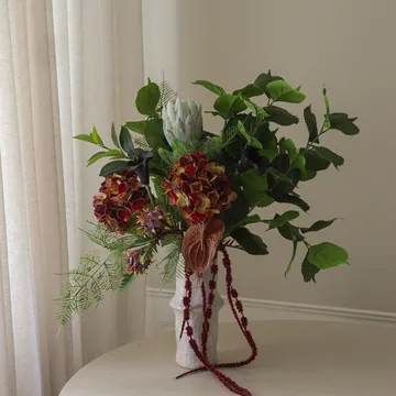 Noir Botanica tekokimppu - Hortensia-kalla-anthurium 112 cm, 15 kpl - Botané