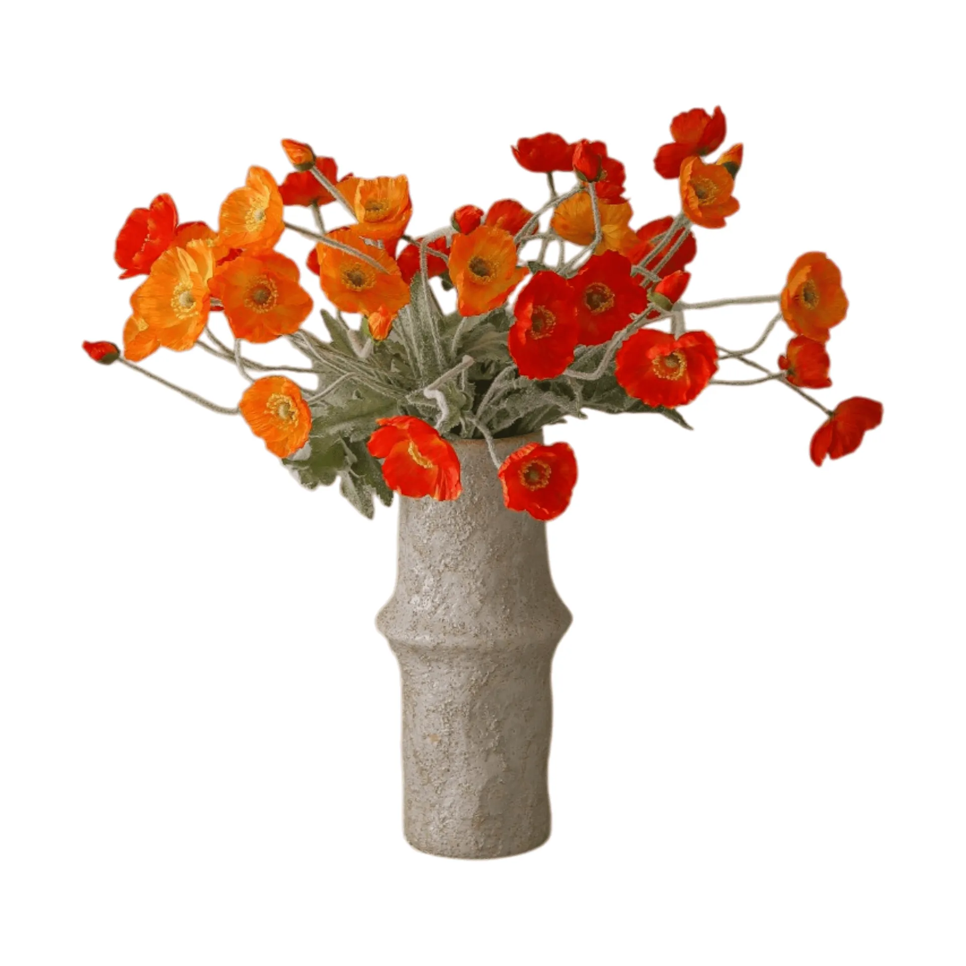 Botané Poppy Sunset tekokimppu Unikko, 56 cm, 11 kpl
