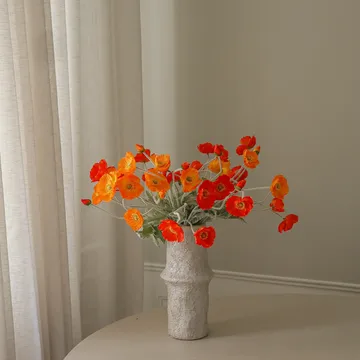 Poppy Sunset tekokimppu - Unikko, 56 cm, 11 kpl - Botané