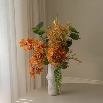 The Orangery tekokimppu - Kymbidiumorkidea–gladiolus–hortensia, 85 cm, 10 kpl - Botané