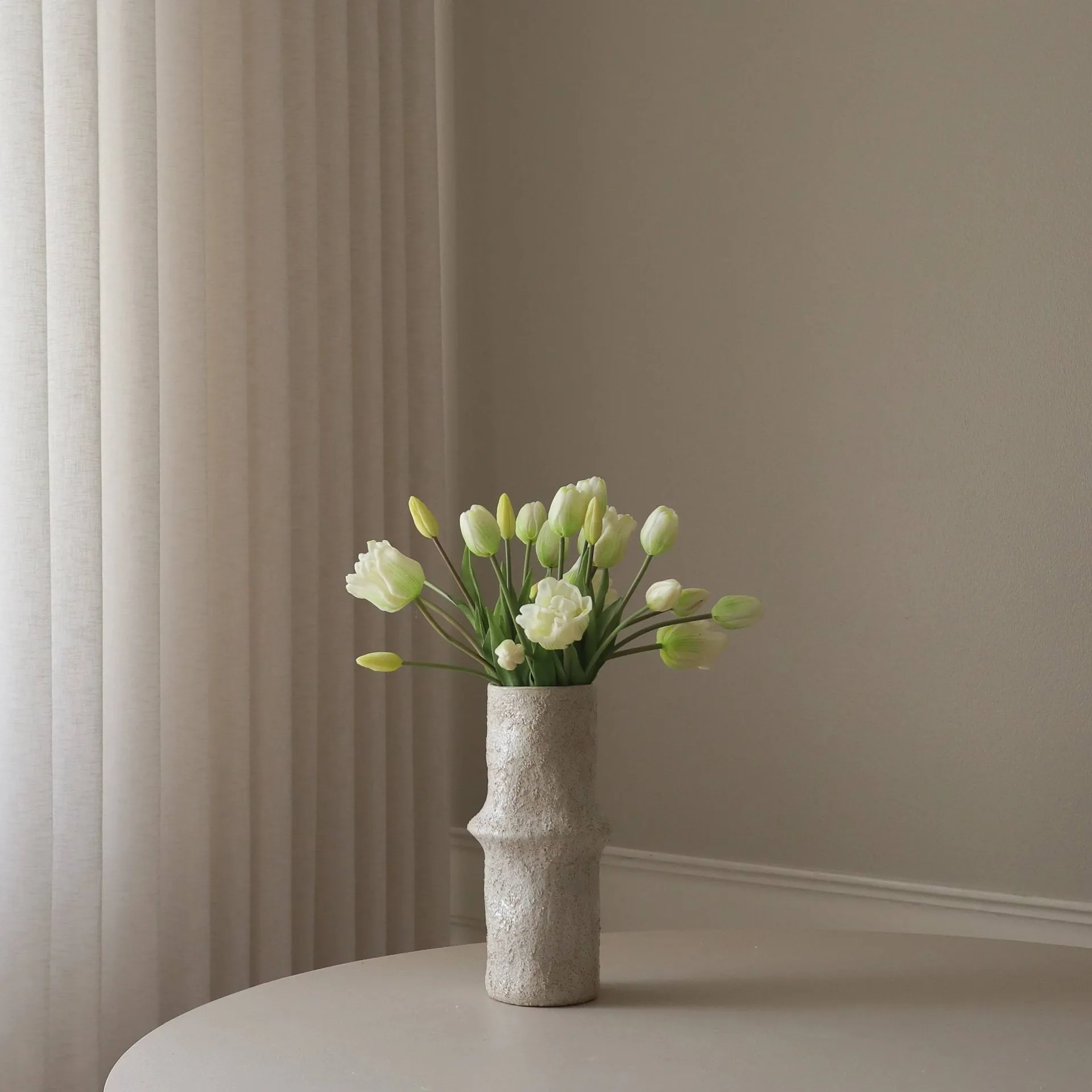 Tulppaanit sekoitettu tekokimppu, Valkoinen, 20 kpl Botané