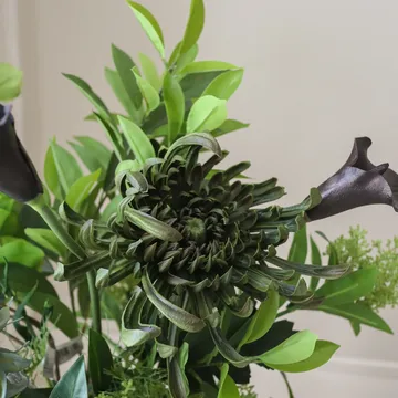 Verdant Noir tekokimppu - Calla-hämähäkkikrysanteemi-syysauringonkukka, 92 cm, 13 kpl - Botané