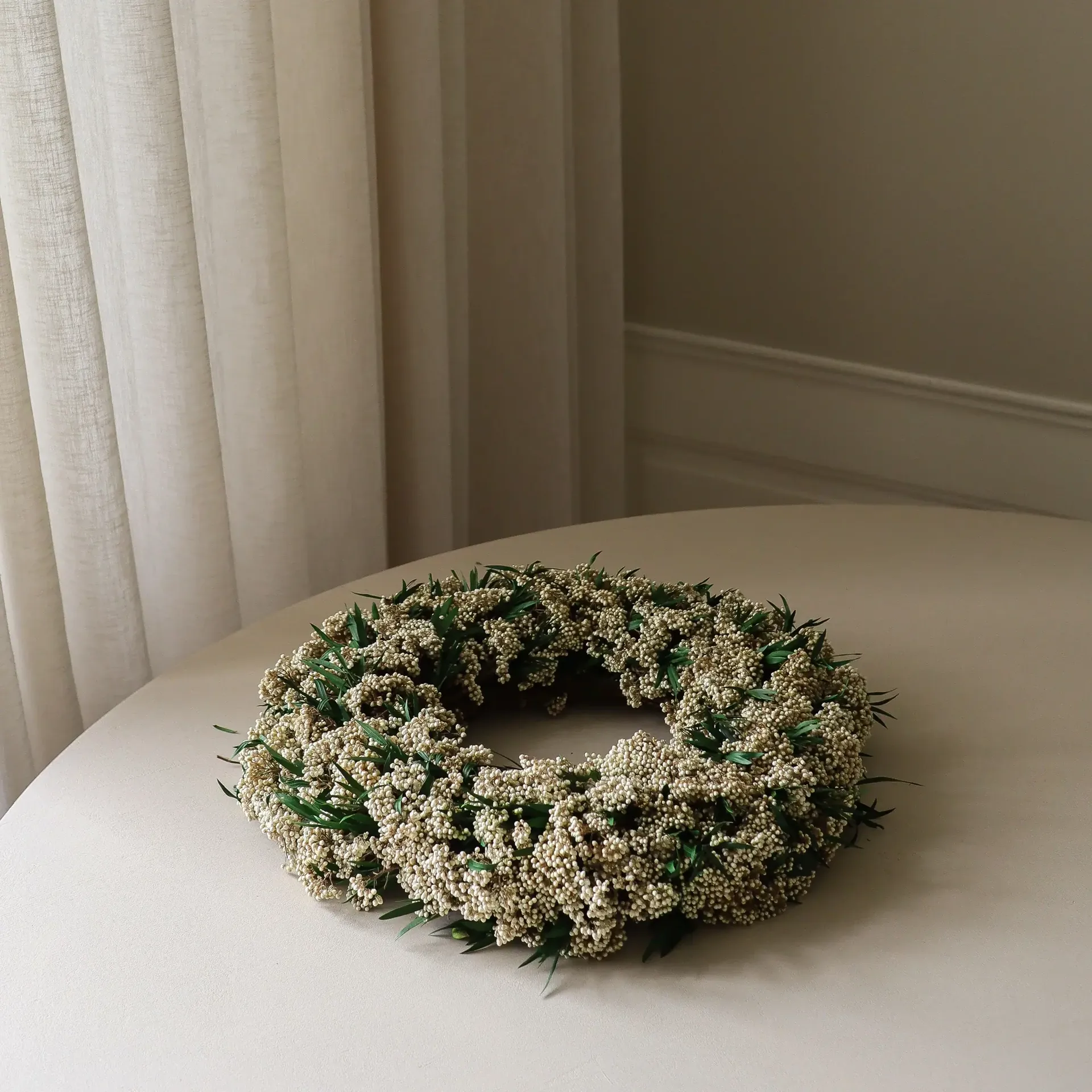 Whisper Meadow Wreath kranssi, Riisikukka, Ø40 cm Botané